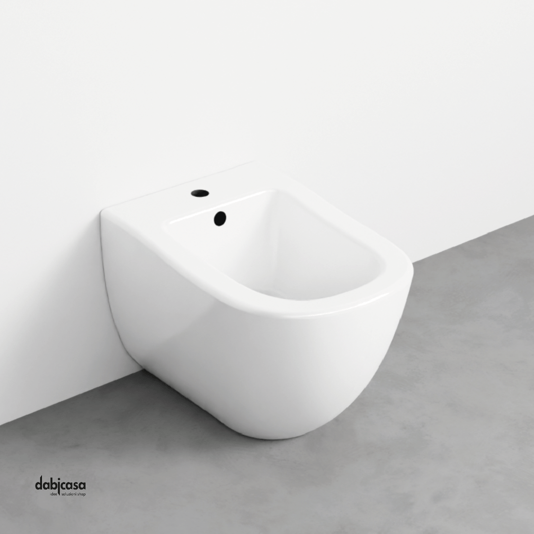 Ceramica Cielo "Fluid" Bidet Terra Filomuro Bianco Lucido - Dabicasa