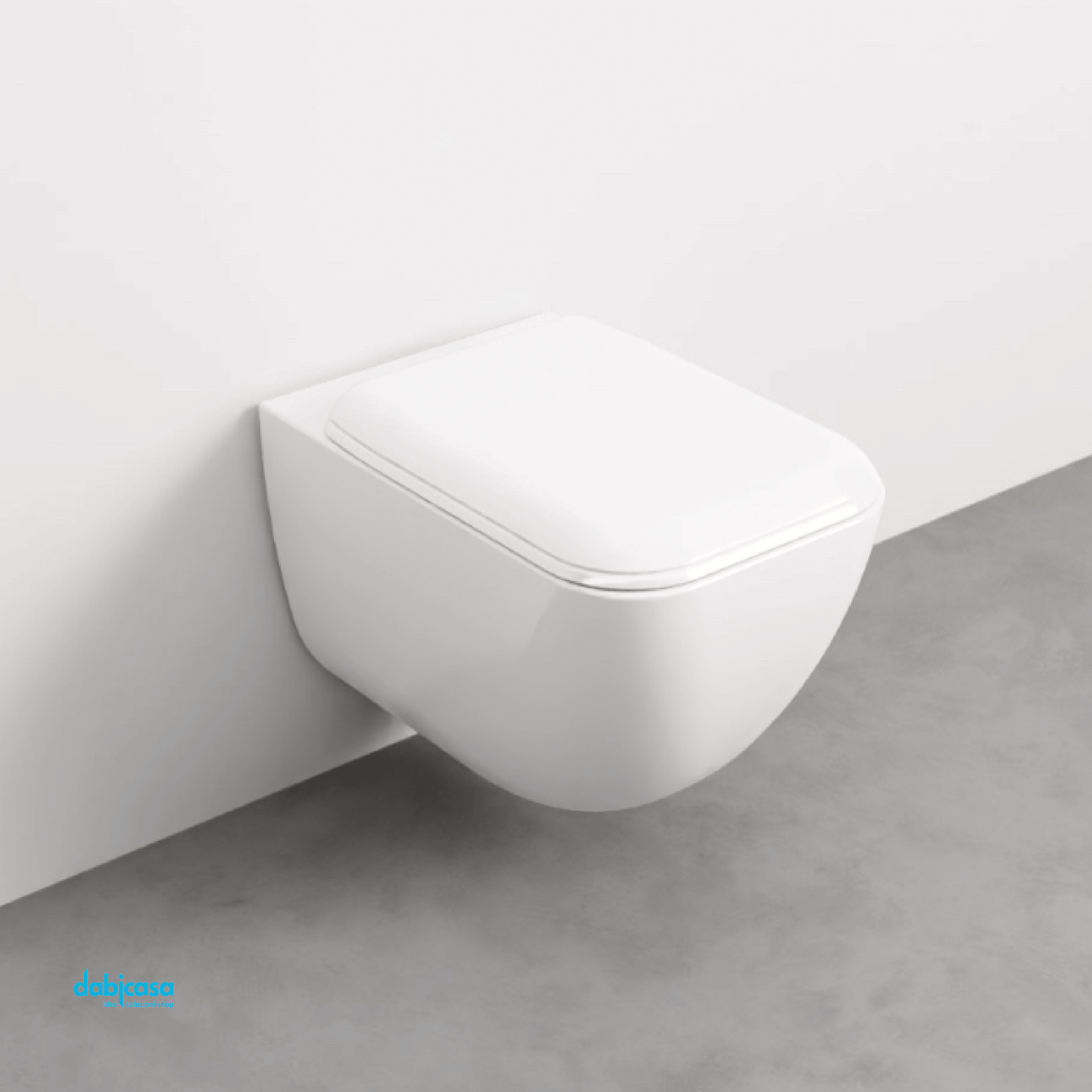 Ceramica Cielo "Shui Comfort" Wc Sospeso Bianco Lucido Con Brida - Dabicasa