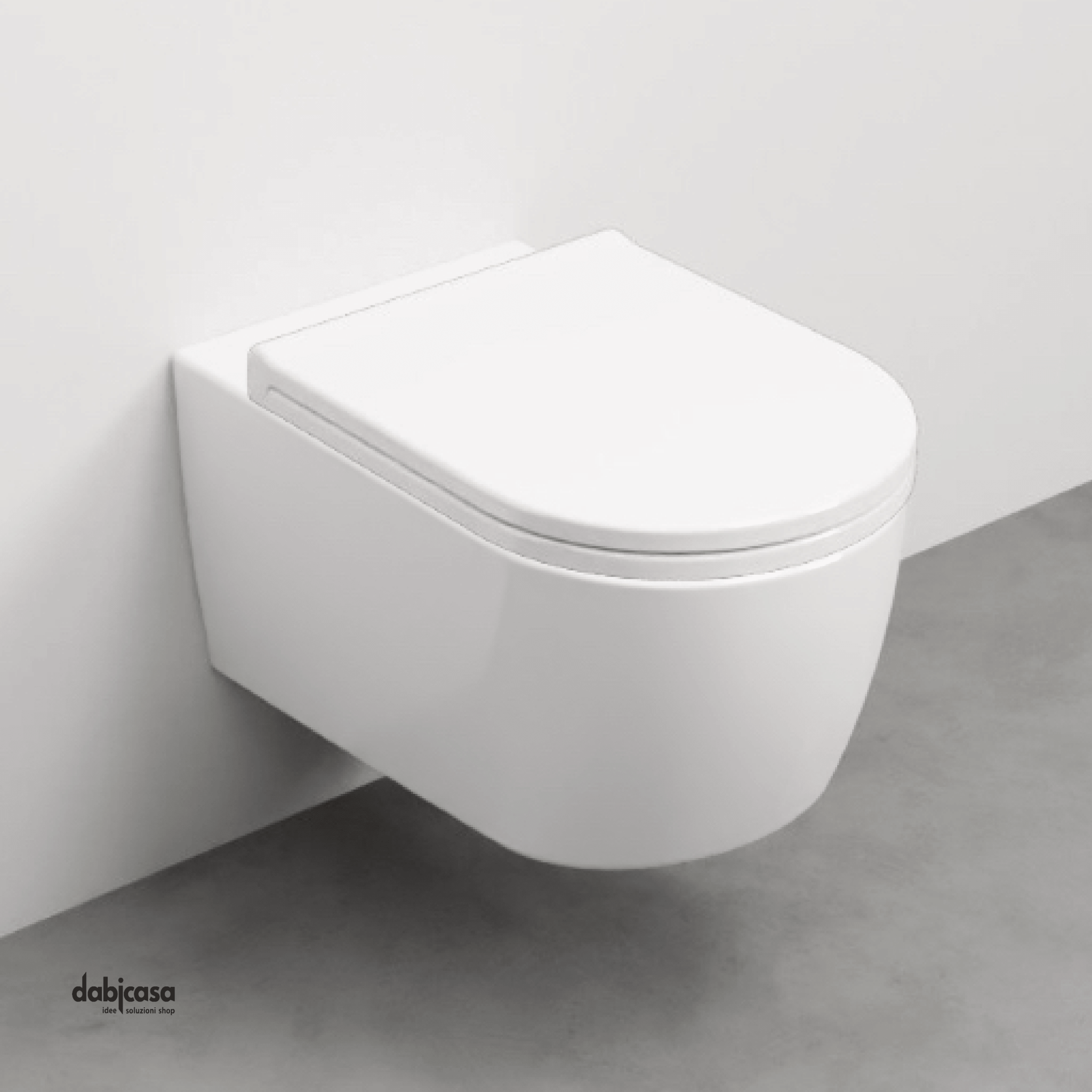 Ceramica Cielo "Smile" Wc Sospeso Bianco Lucido Senza Brida - Dabicasa