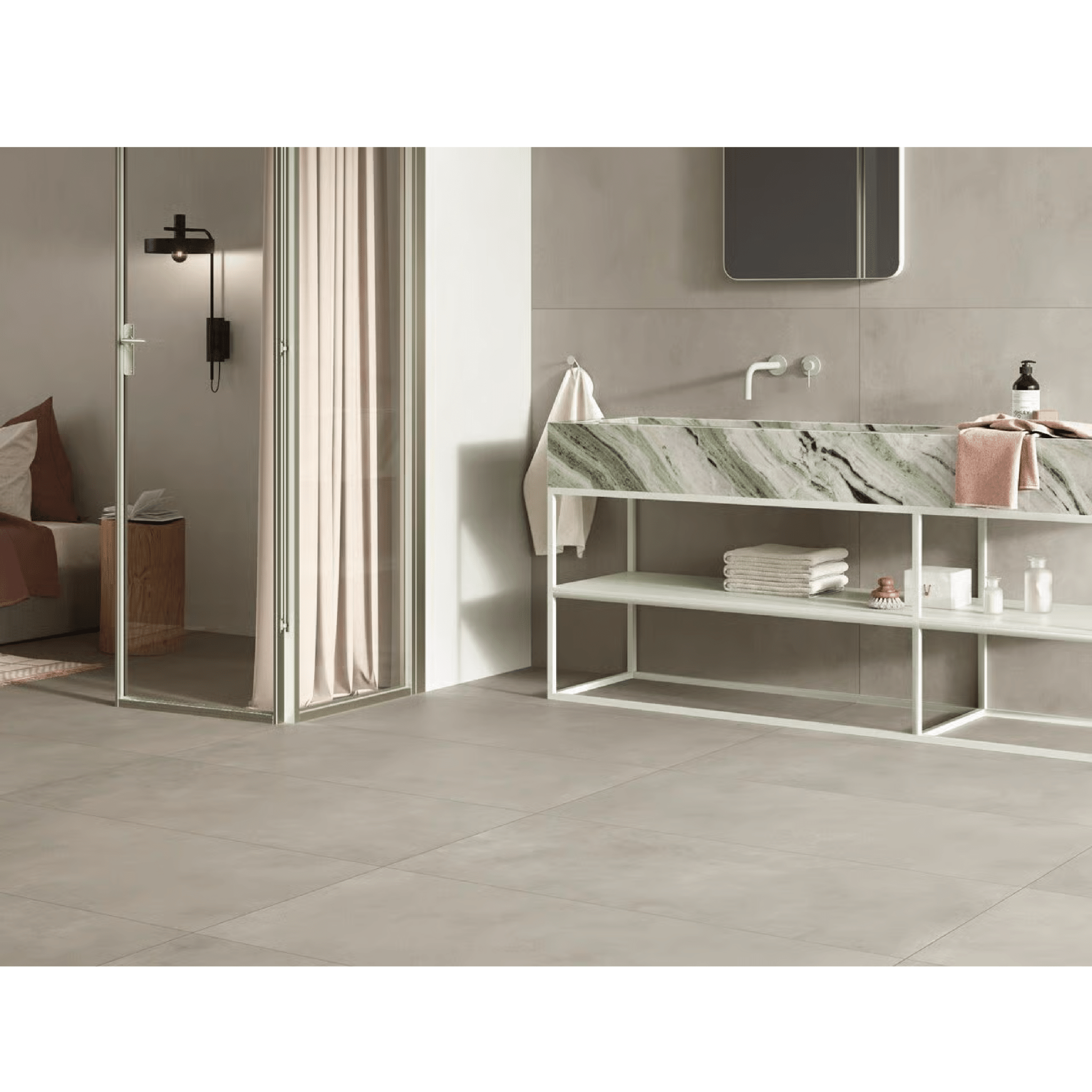 Ceramica Fondovalle Rettificato 60x120 "Homescape" Coal - Dabicasa