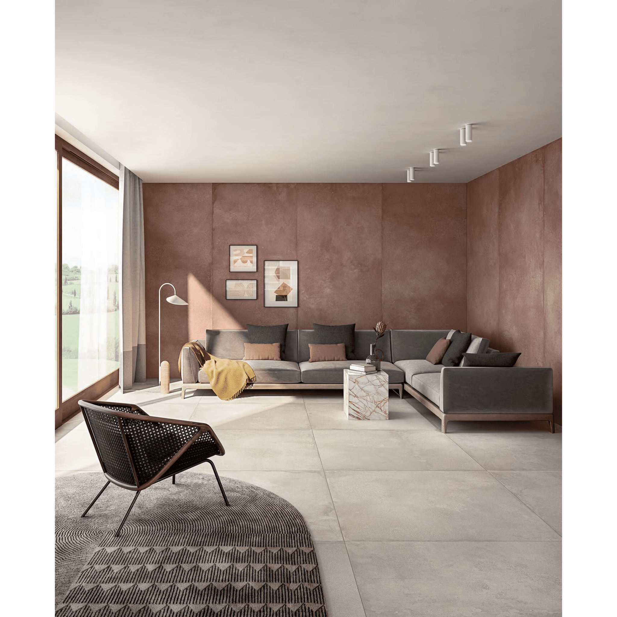Ceramica Fondovalle Rettificato 60x120 "Pigmento" Gesso - Dabicasa