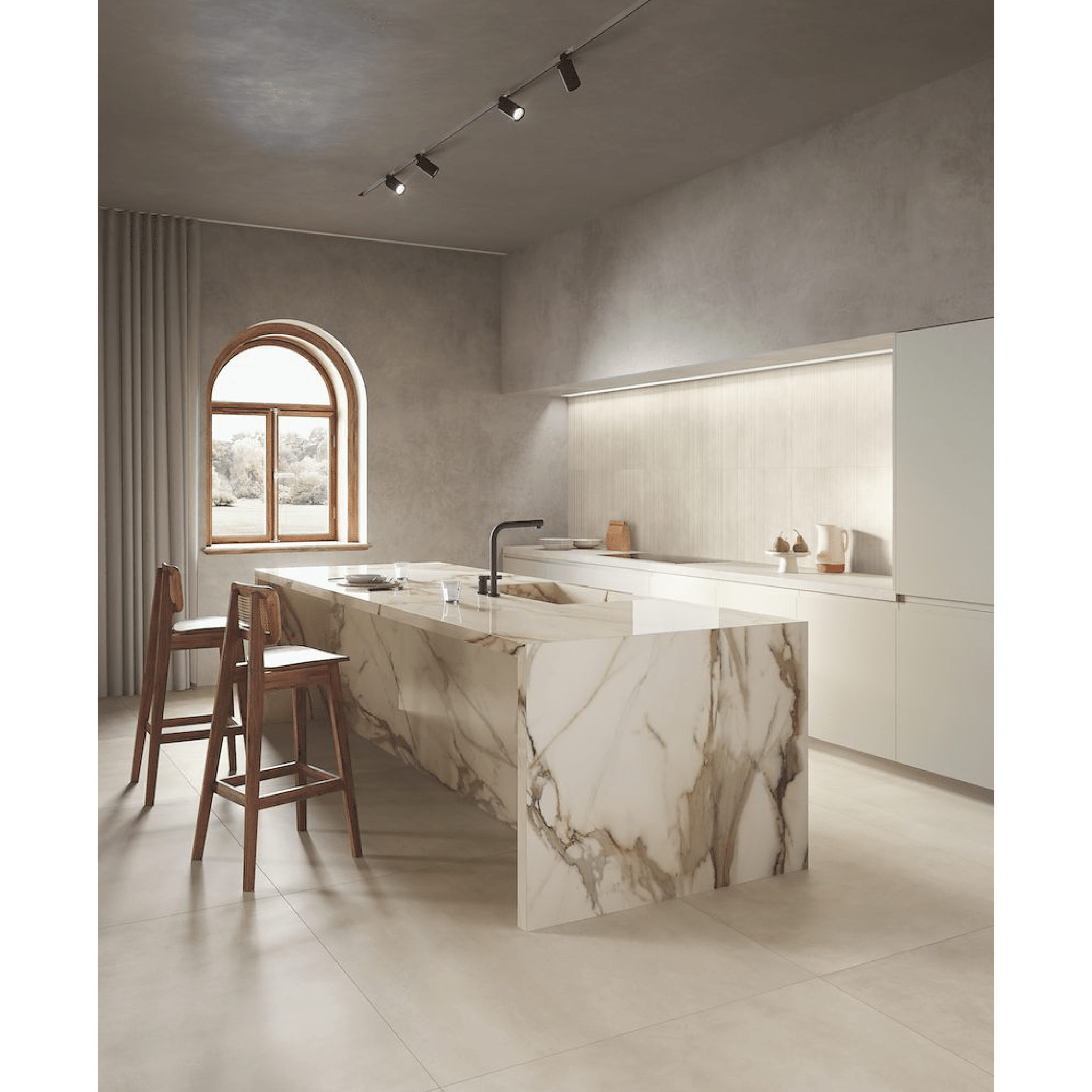 Ceramica Fondovalle Rettificato 80x80 "Homescape" Sugar - Dabicasa