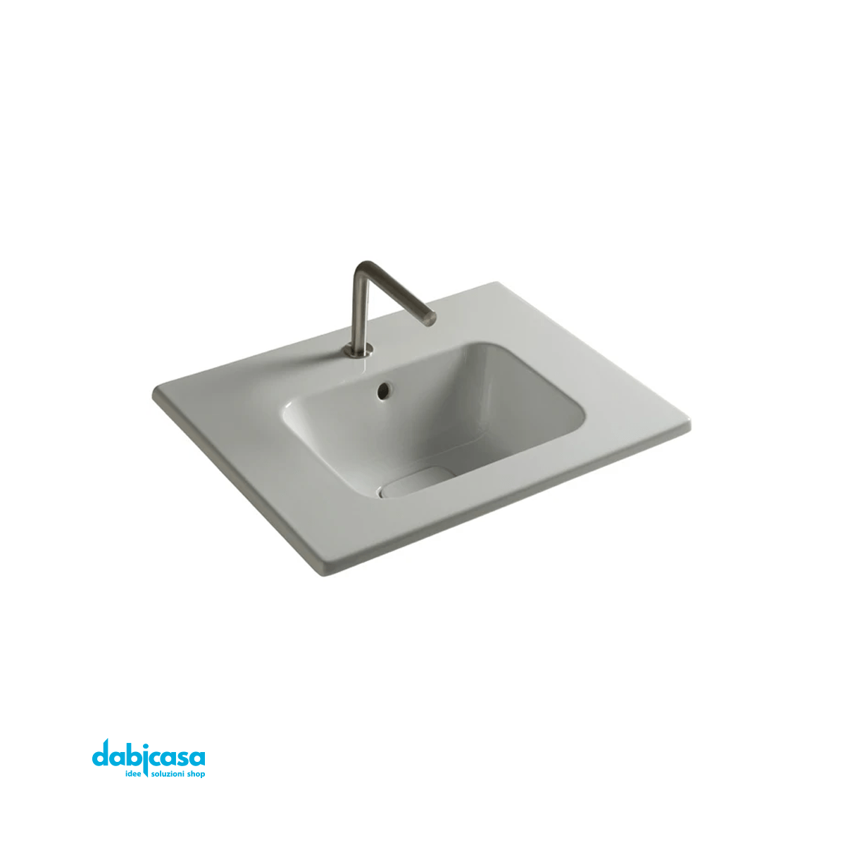 Ceramica Tecla "Thesan" Lavabo In Ceramica 46X61 Bianco Lucido - Dabicasa