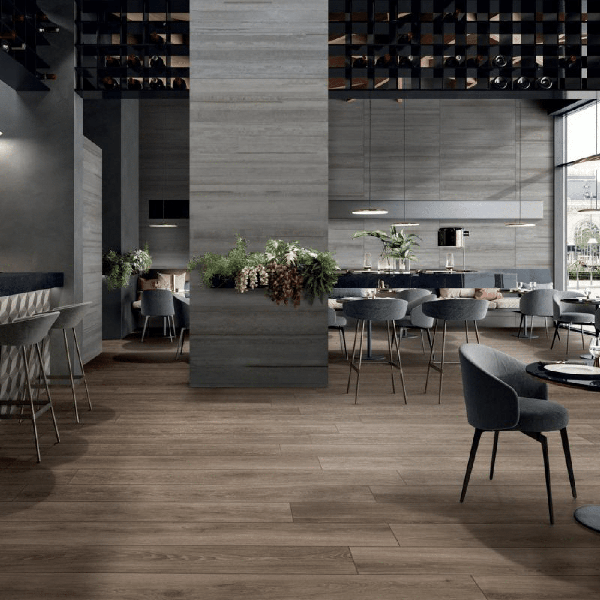 Ceramiche Abk Rettificato 20x120 "Ecochic" Brown - Dabicasa