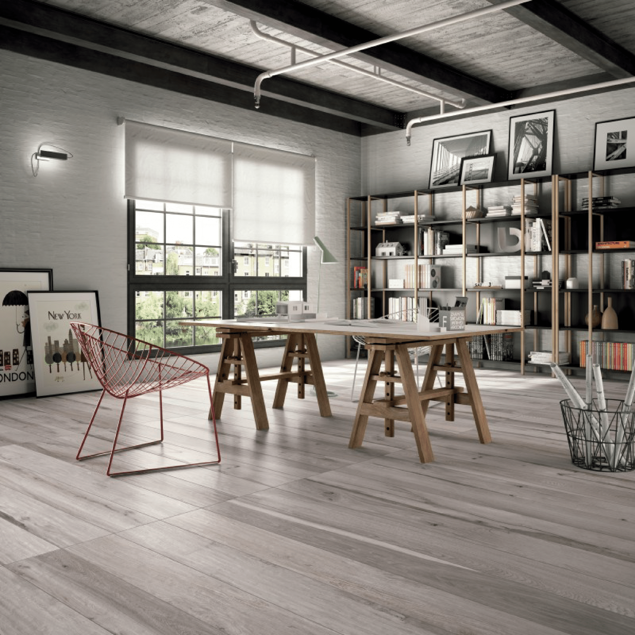 Ceramiche Abk Rettificato 20x120 "Soleras" Grigio - Dabicasa