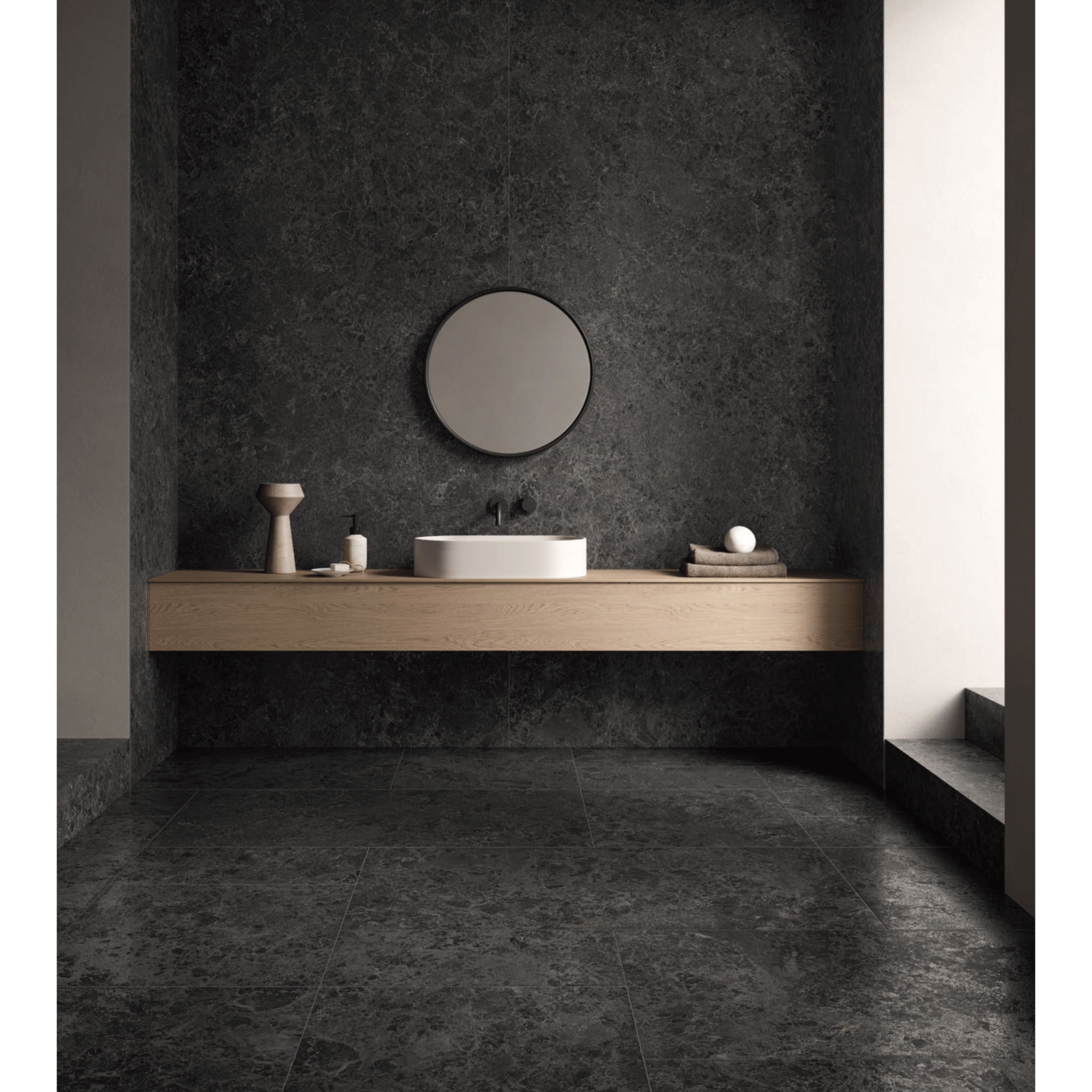 Ceramiche Piemme Rettificato 60x120 "Limestone" Belgium Black - Dabicasa