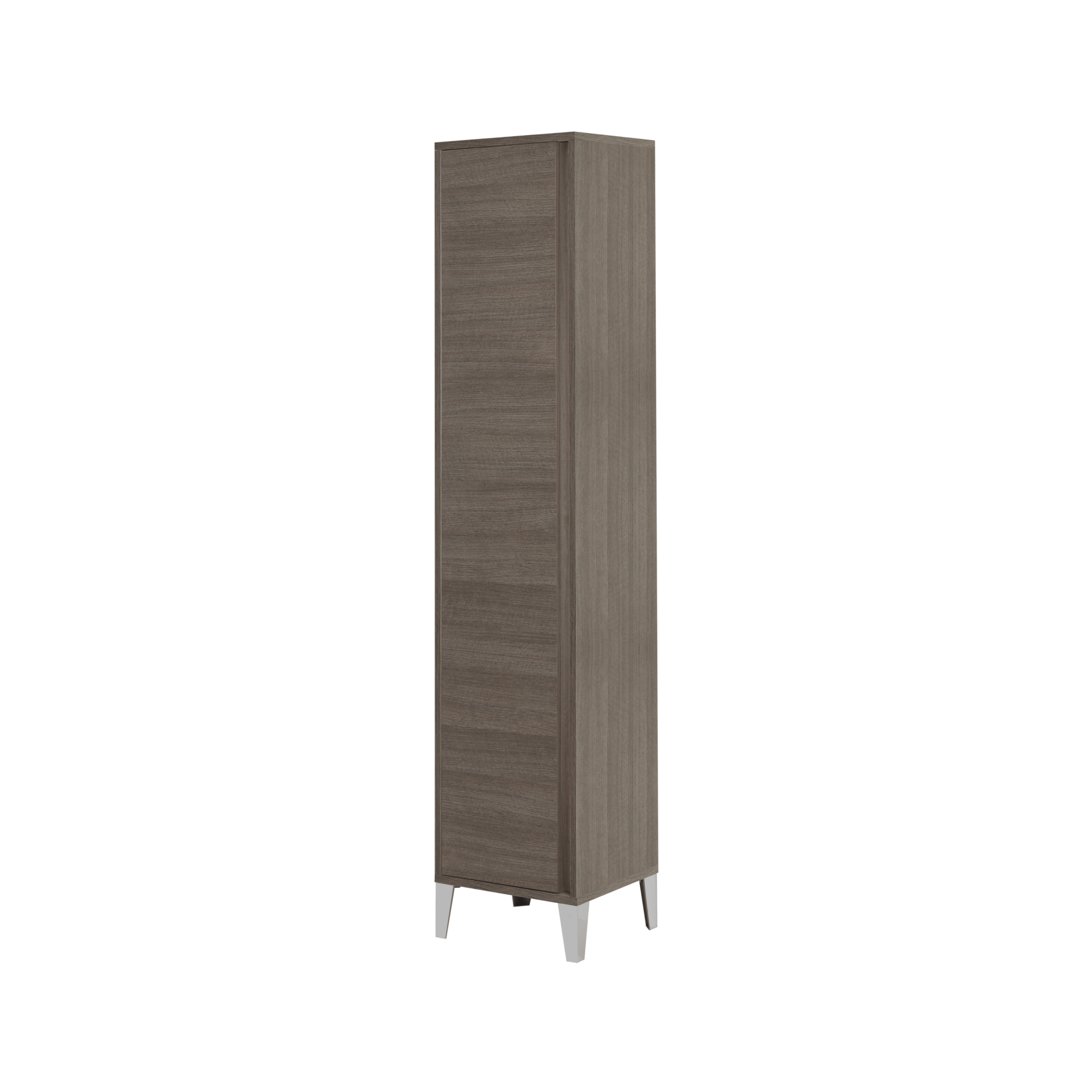 Colonna Armadio/Portascopa a Terra 183 Cm Un'Anta Feridras "Mondo 2.0" Rovere Scuro - Dabicasa