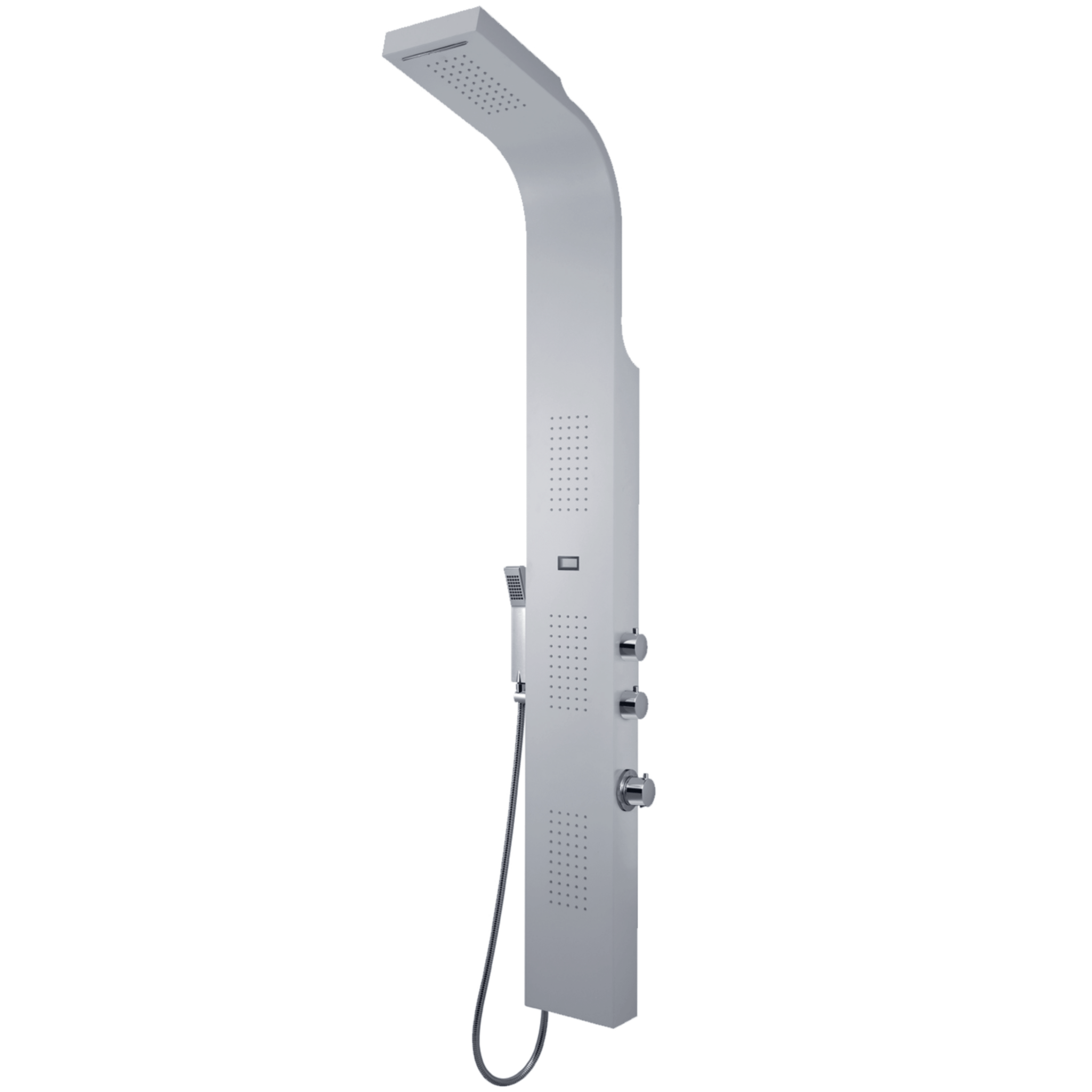 Colonna Doccia Idromassaggio Con Effetto Cascata Miscelatore Termostatico e Deviatore a 2 Vie Gedy "SPA 00" Bianco - Dabicasa