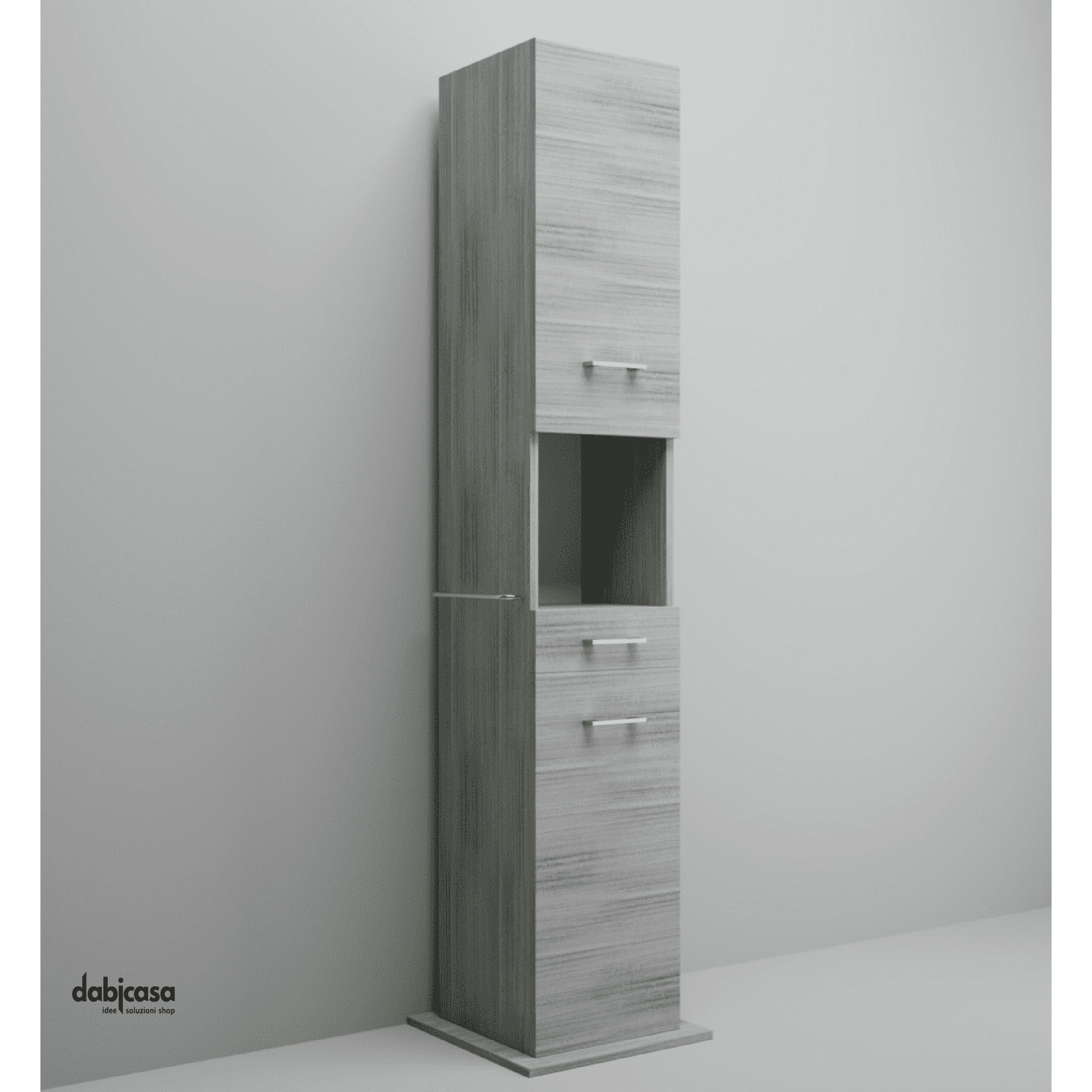 Colonna Porta Abiti/Porta Salviette "Gaia" Da 186 Cm Composto Da Due Ante Ed Un Cassetto - Dabicasa