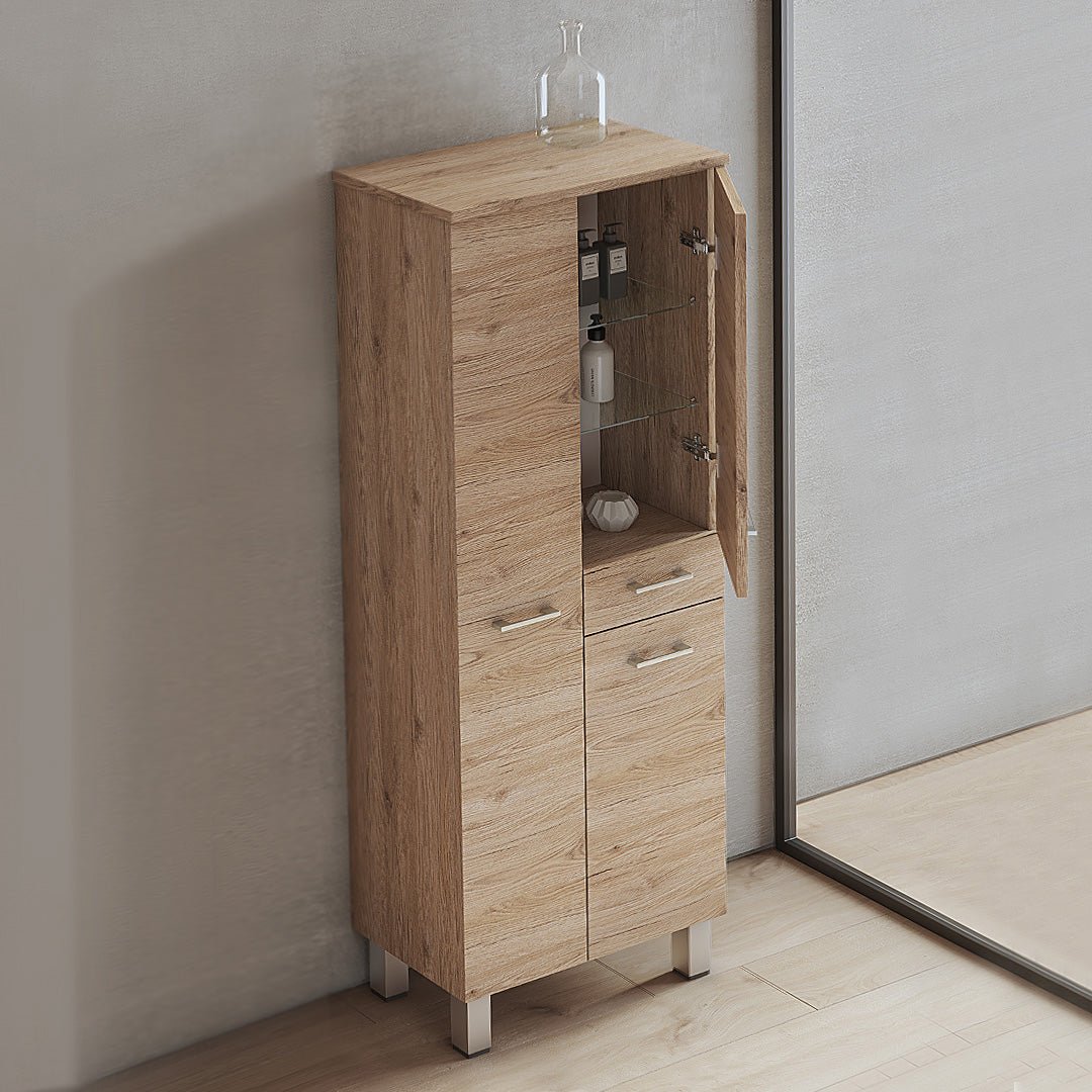 Colonna Portaoggetti a Terra 153 Cm Tre Ante Un Cassetto Savini "Gaia" - Dabicasa