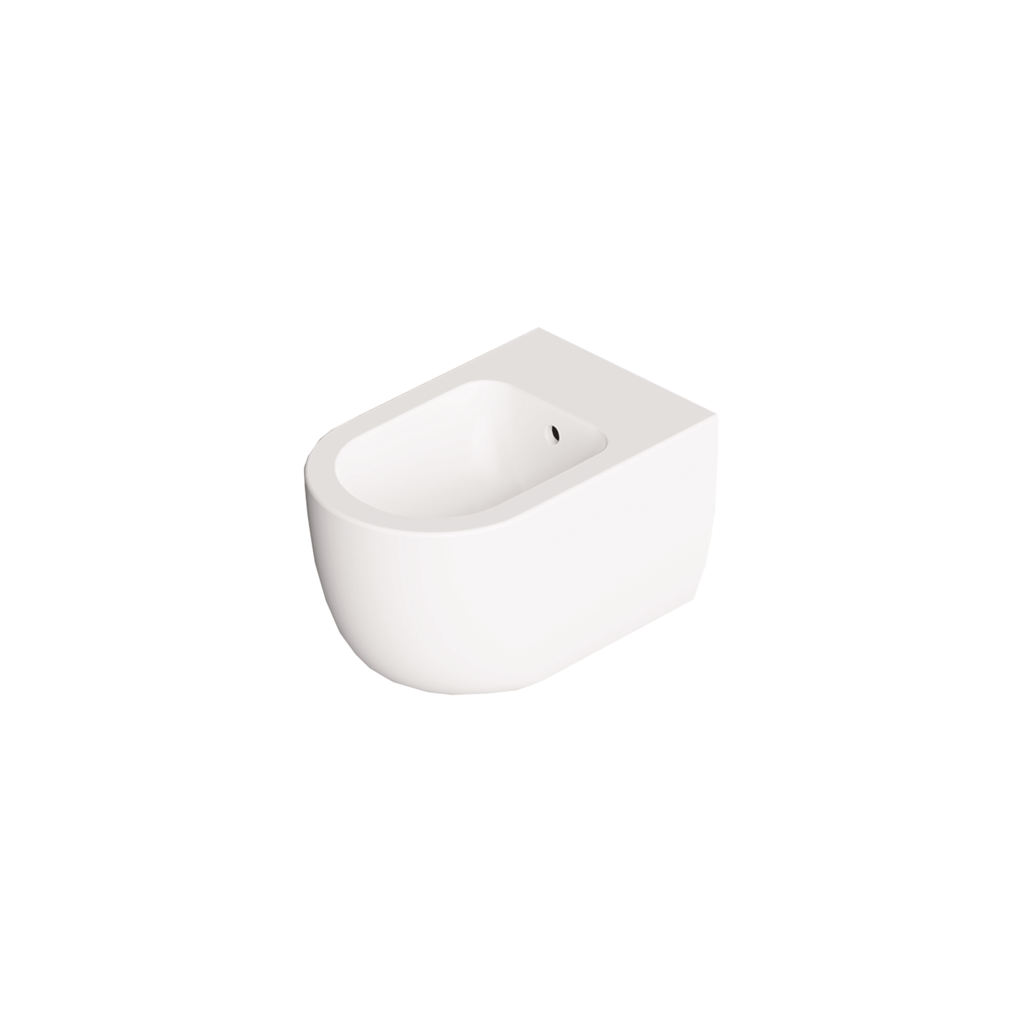 Coppia Di Sanitari Sospesi Senza Brida Alice Ceramica "Unica 55" Bianco Lucido - Dabicasa