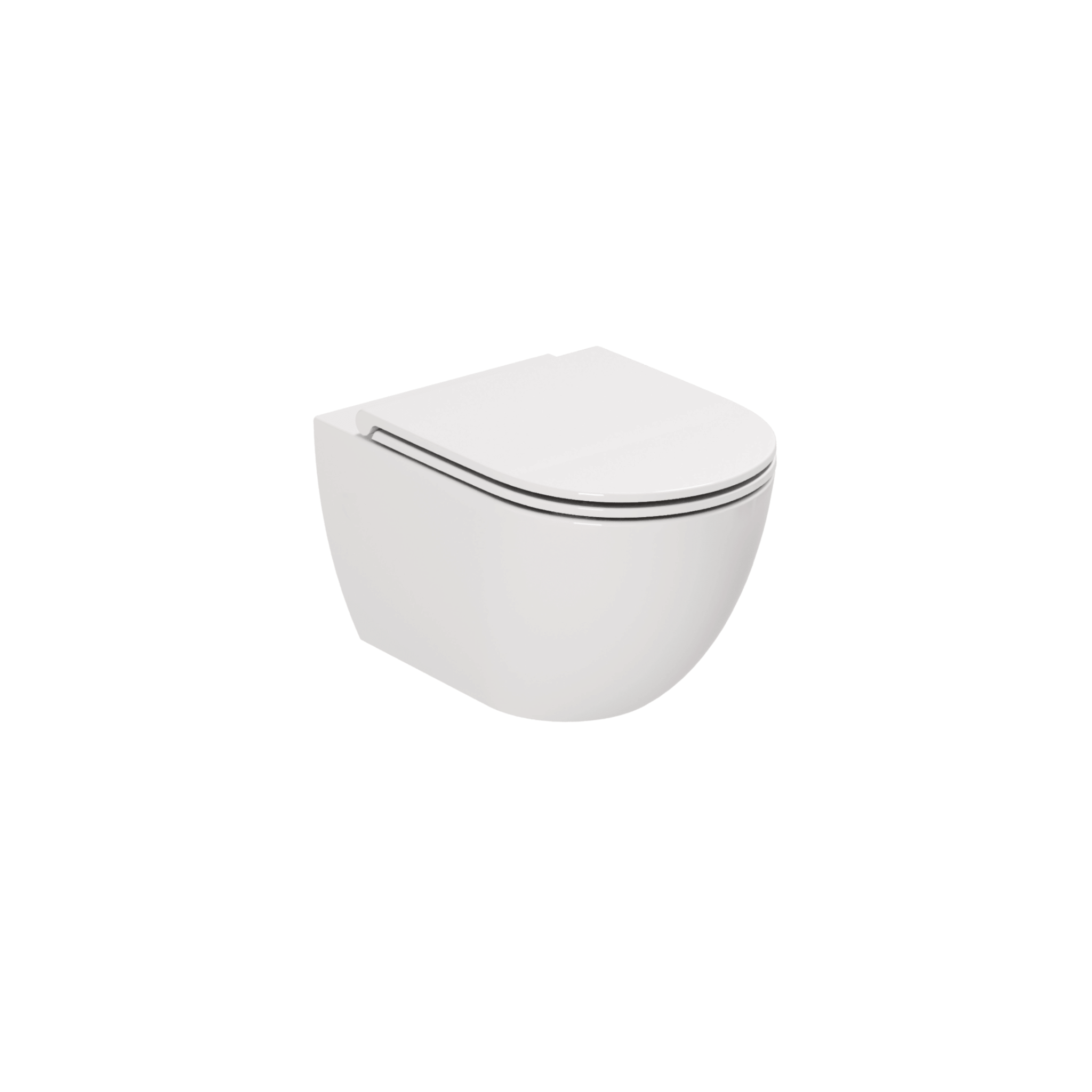 Coppia Di Sanitari Sospesi Senza Brida Azzurra Ceramica "Comoda" Bianco Lucido - Dabicasa