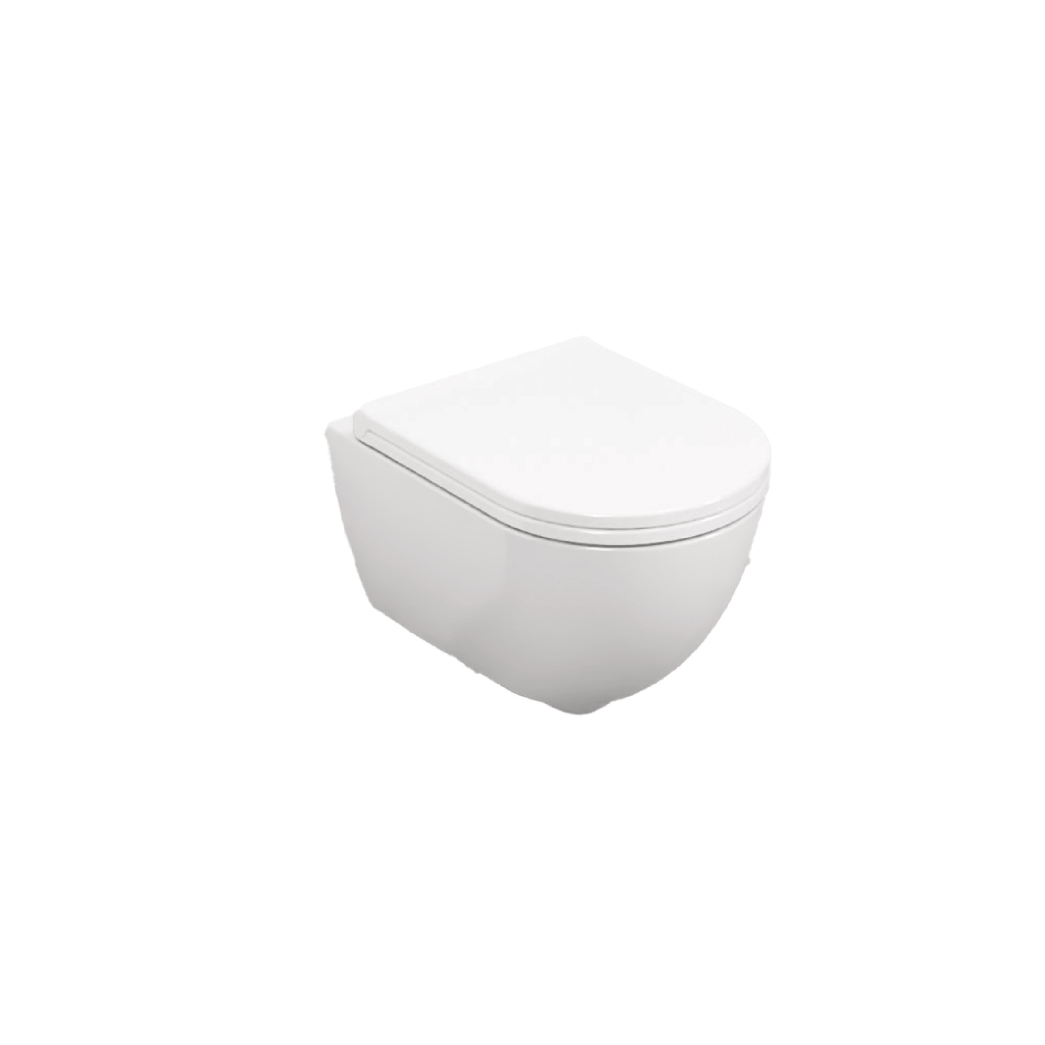 Coppia Di Sanitari Sospesi Senza Brida Ceramica Cielo "Enjoy 53" Bianco Lucido - Dabicasa