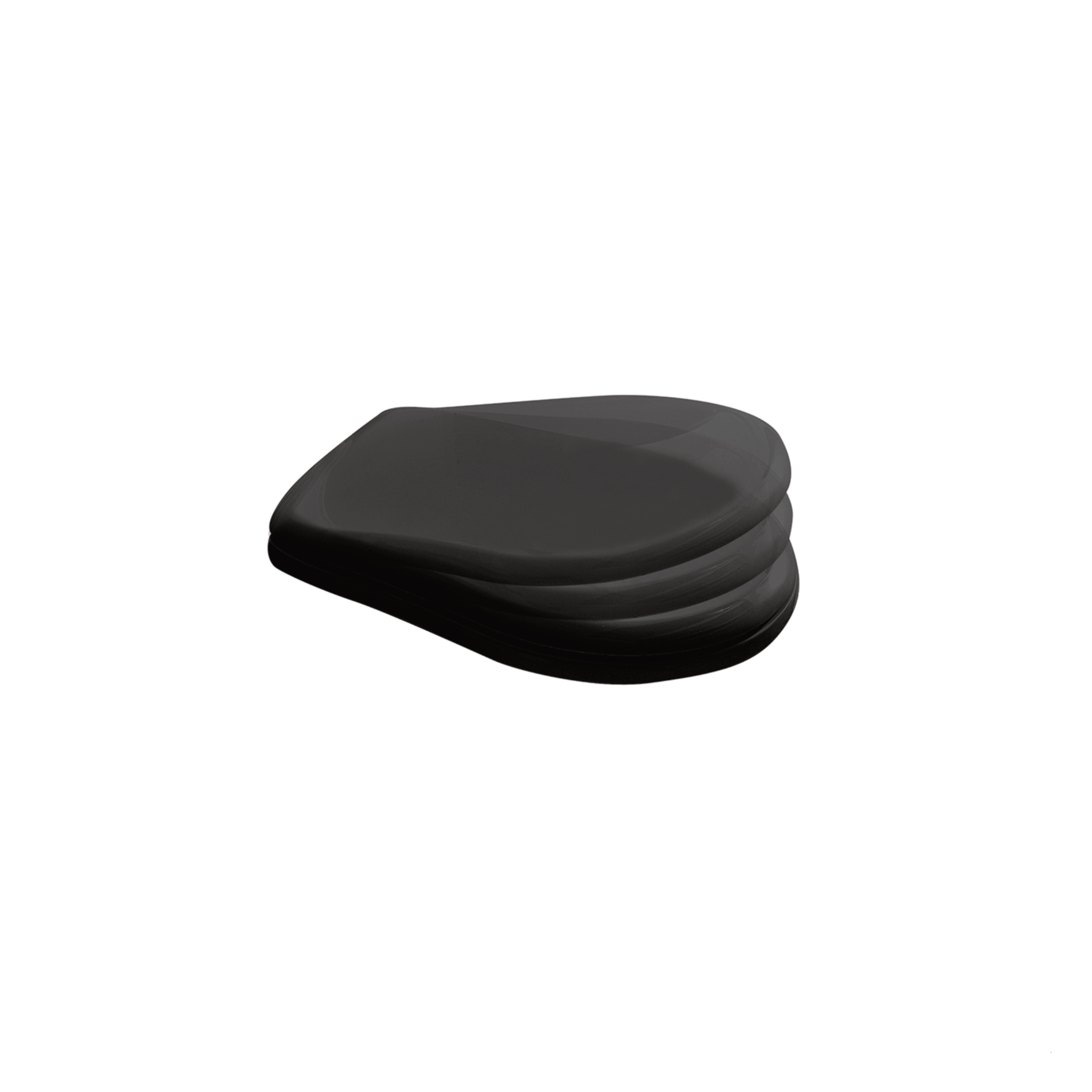 Copriwater Soft - Close Kerasan "Retrò" Nero Lucido - Dabicasa