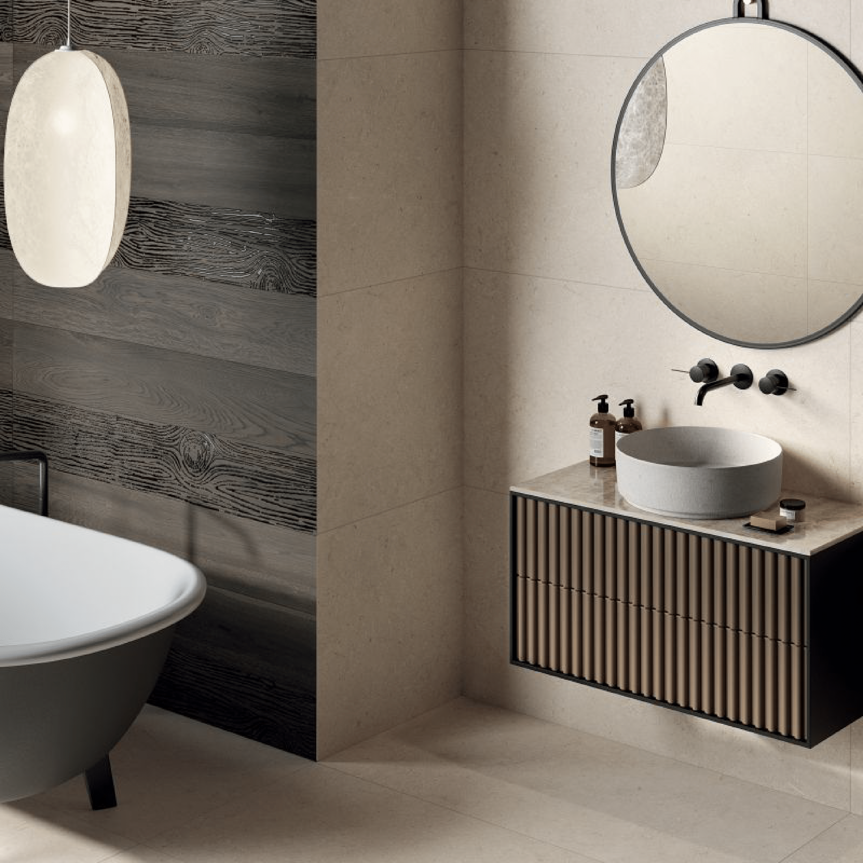 Abk Group Industrie Ceramiche Rettificato 60x120 Cm "Poetry Stone" Trani Ivory