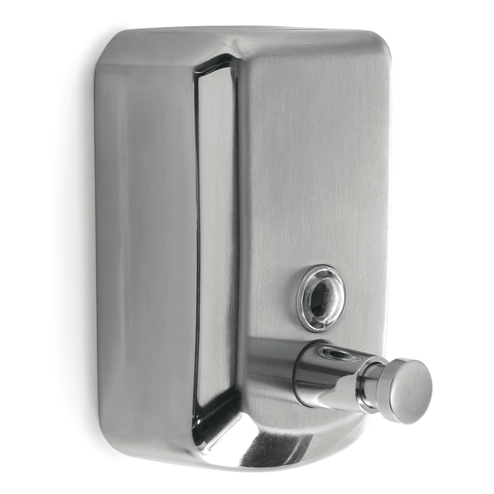 Dispenser Sapone a Parete 1 Lt Gedy "Epos" Cromo Lucido/Inox Spazzolato - Dabicasa
