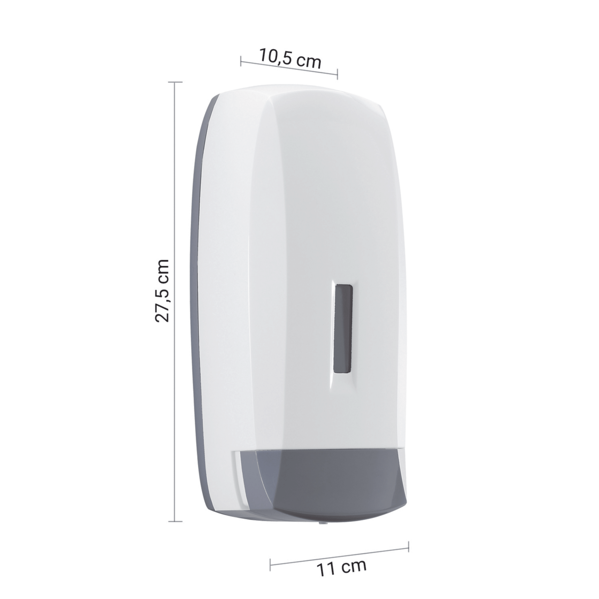 Dispenser Sapone a Parete 1 Lt Gedy "Touch" Bianco - Dabicasa