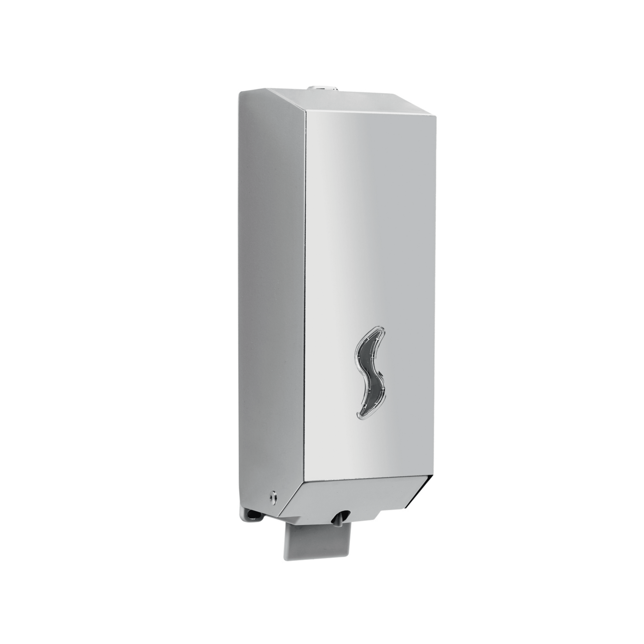 Dispenser Sapone a Parete 1,2 Lt Con Chiave Di Sicurezza Gedy "Kubix" Cromo Lucido - Dabicasa