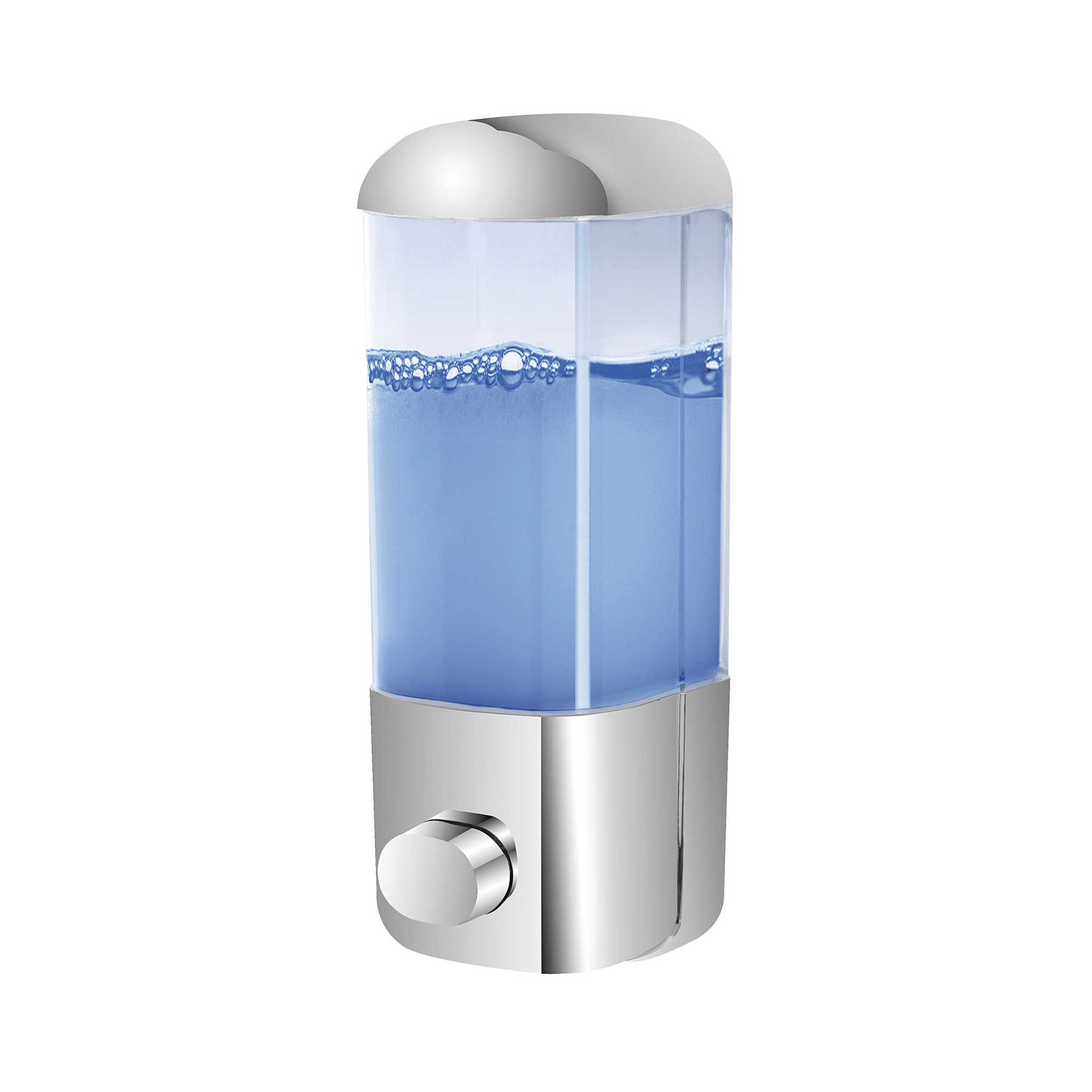 Dispenser Sapone a Parete 500 Ml Feridras "Bianco" Cromo Lucido - Dabicasa