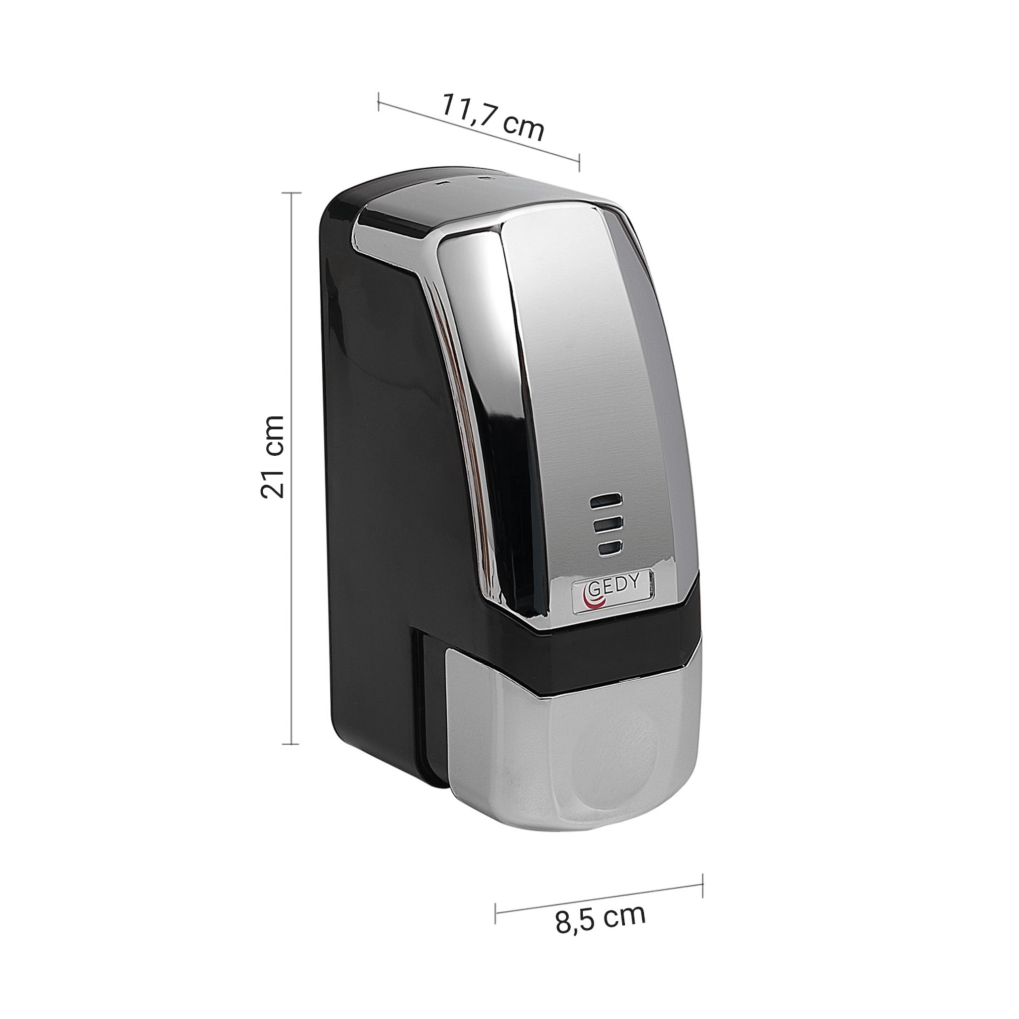 Dispenser Sapone In Schiuma a Parete 700 Ml Gedy "Shark" Cromo Lucido - Dabicasa