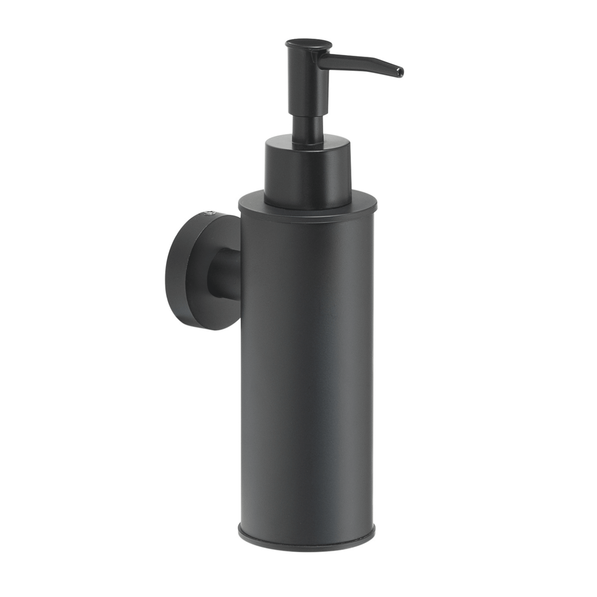 Dispenser Sapone Tondo a Parete 150 Ml Gedy "Seal" Nero Opaco - Dabicasa