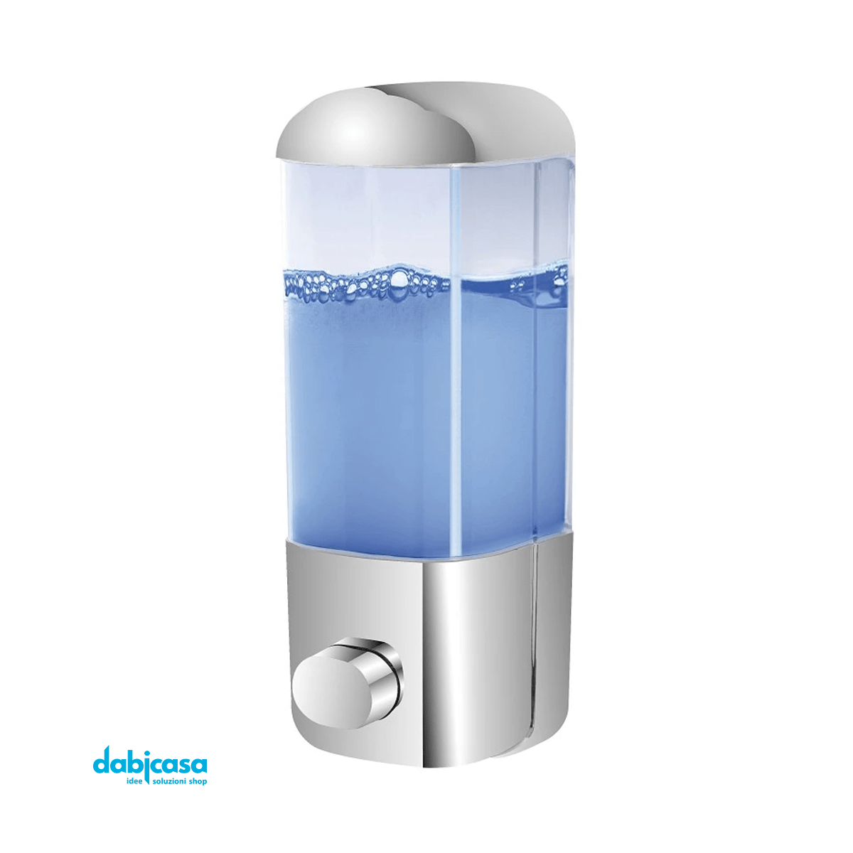 Dispenser "Service" Da Muro In Plastica Cromo 500ml - Dabicasa