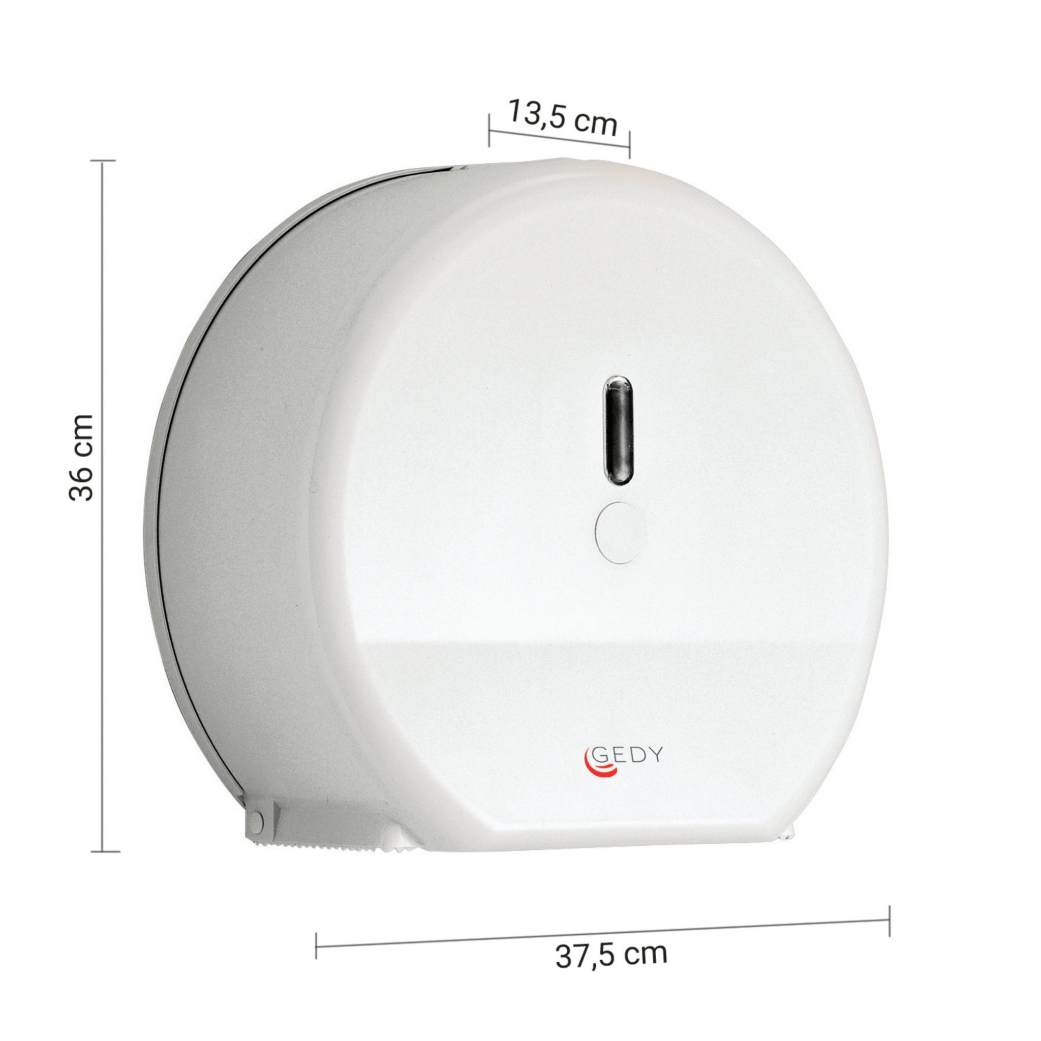 Distributore Per Rotolo Di Carta Igienica Max Diam.34x12 Gedy "Prive" Bianco - Dabicasa