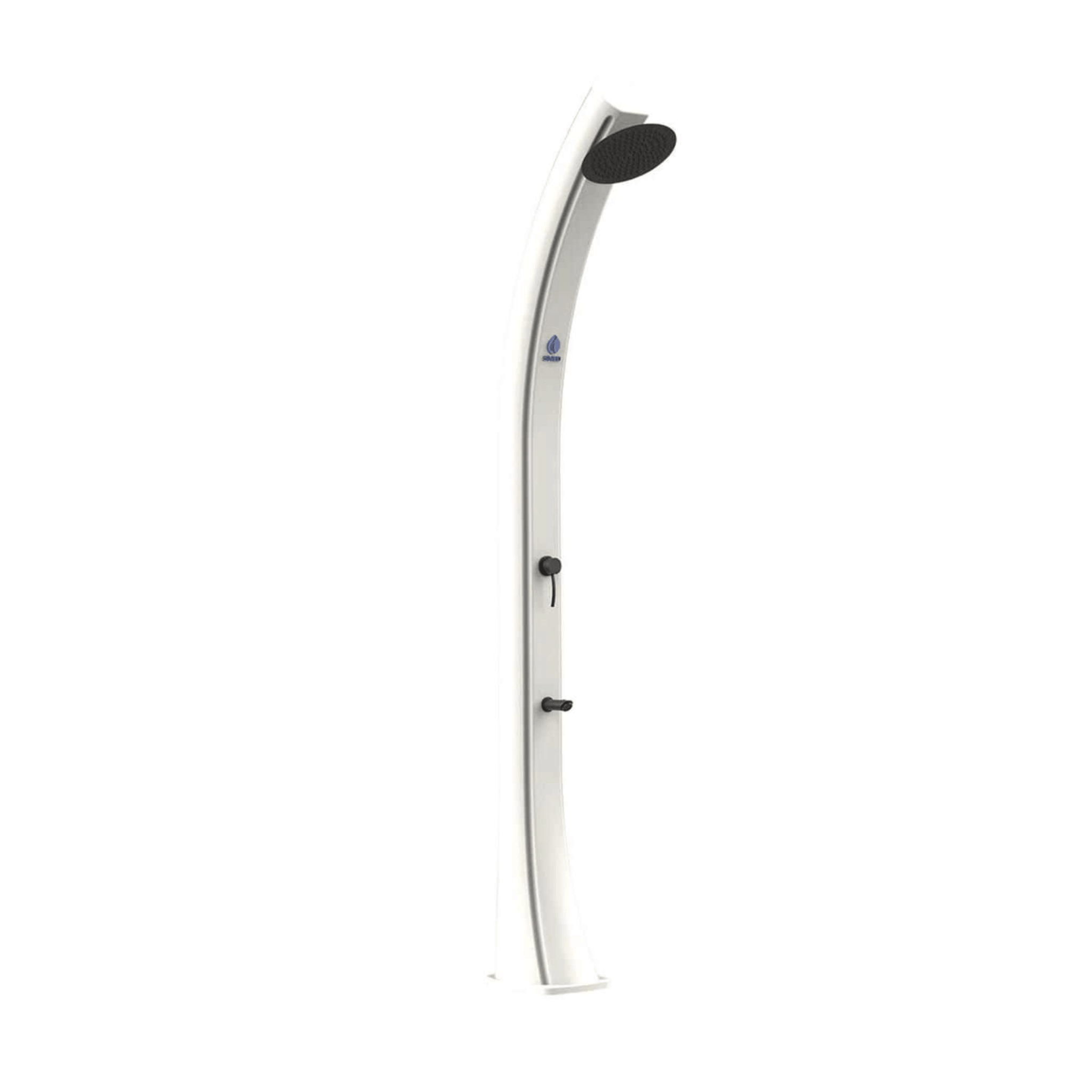 Doccia Solare Per Esterno 40 Lt Con Soffione Miscelatore e Lavapiedi Sined "Sole XXL" Bianco - Dabicasa