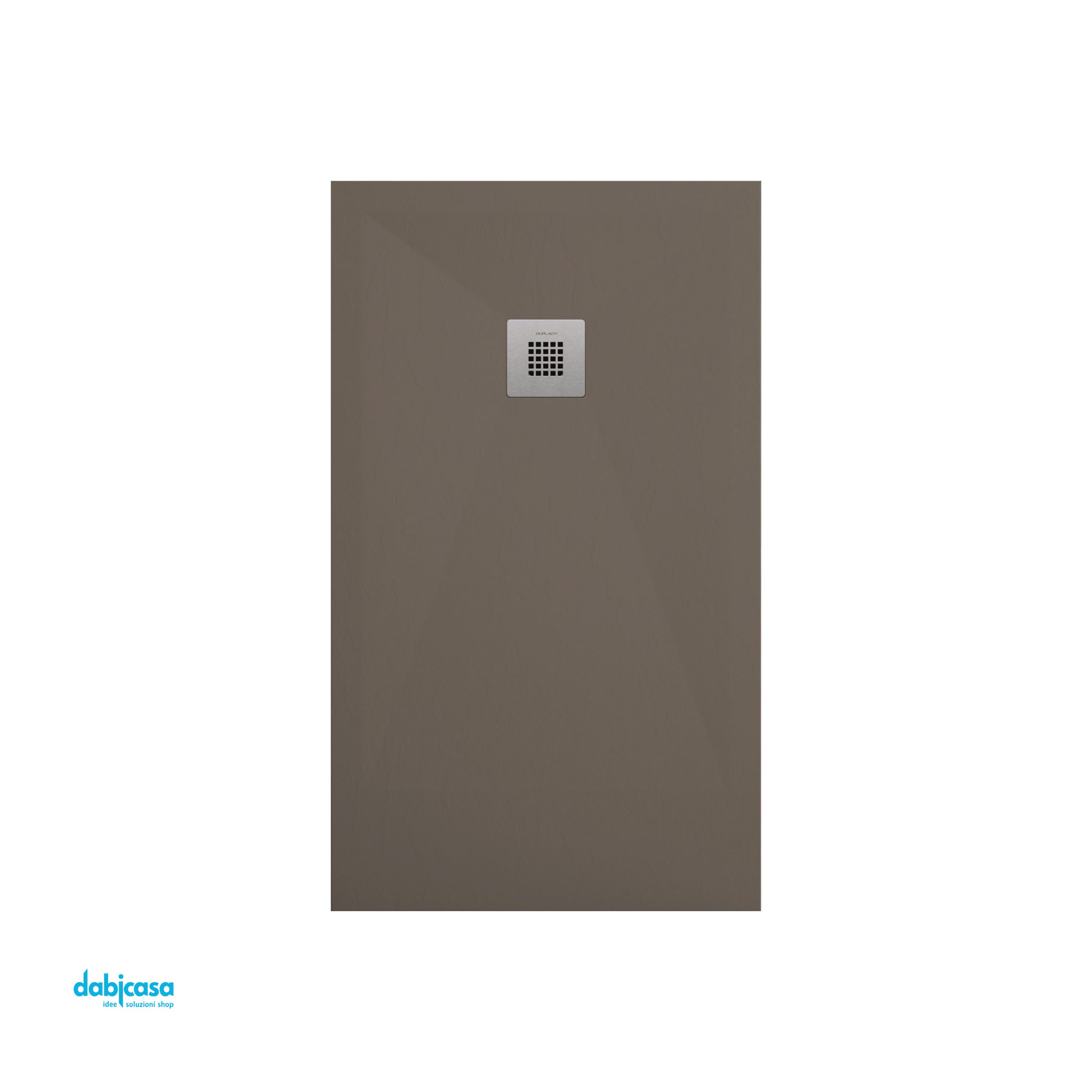 Duplach "Plus" Piatto Doccia Marmoresina Effetto Pietra Colore Taupe 100x140 H 3 - Dabicasa