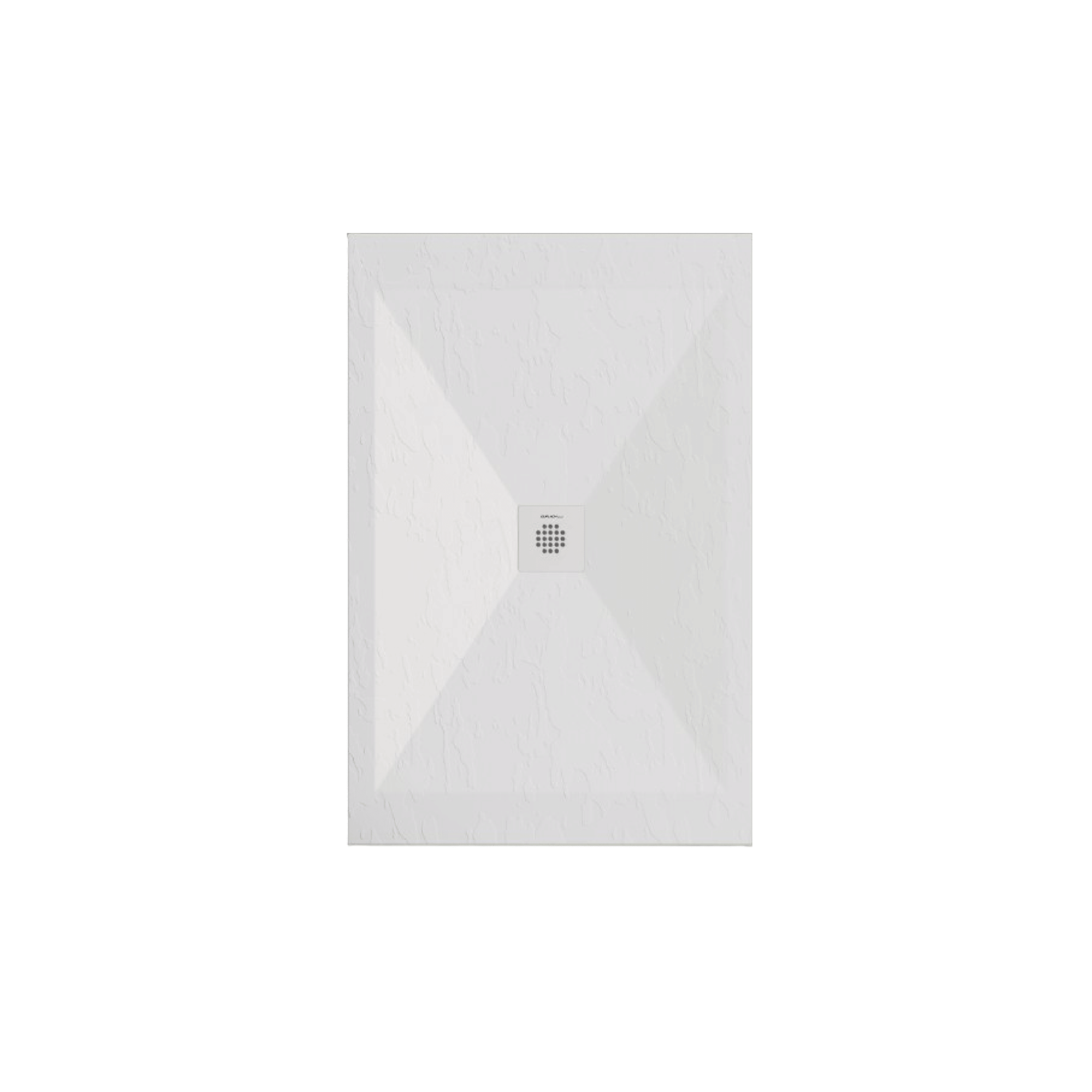 Duplach "Sorty" Piatto Doccia Marmoresina Effetto Pietra Colore Bianco 70x90 H 3 - Dabicasa