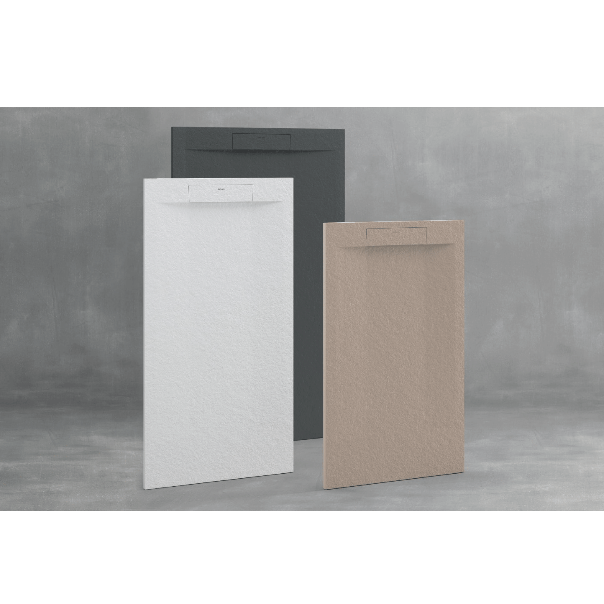 Duplach "Zeus" Piatto Doccia Marmoresina Effetto Pietra Colore Taupe 70x160 H 3 Cm - Dabicasa