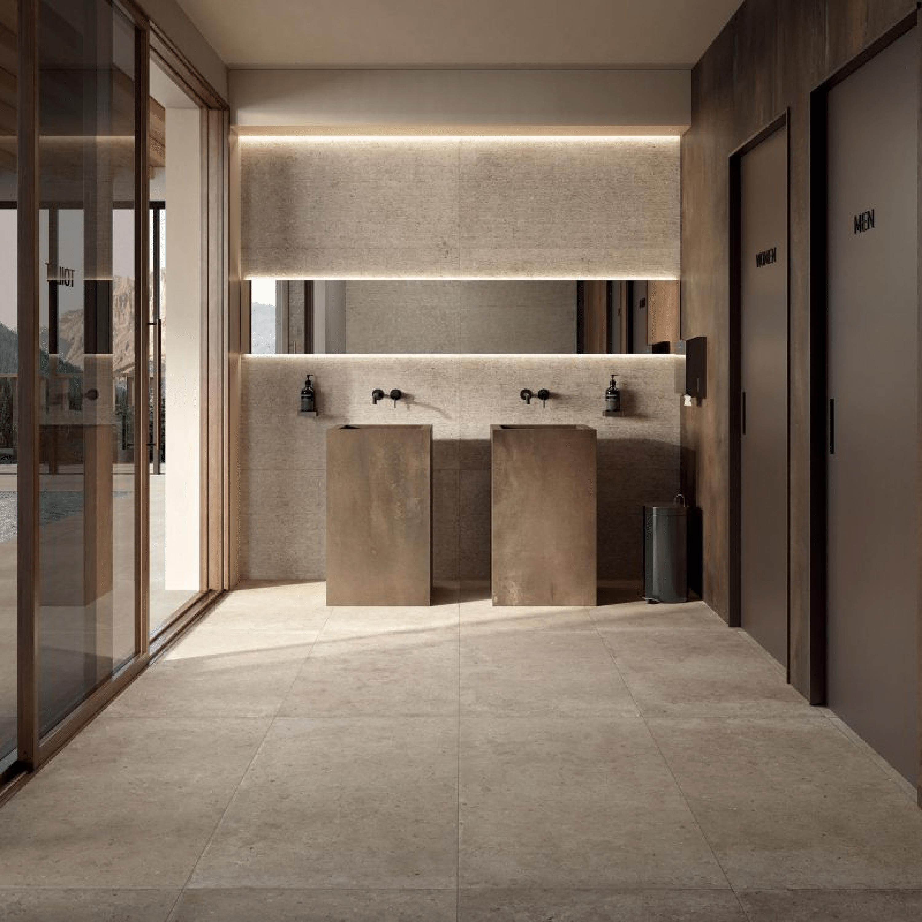 Abk Group Industrie Ceramiche Rettificato 60x120 Cm "Interno 9" Rust