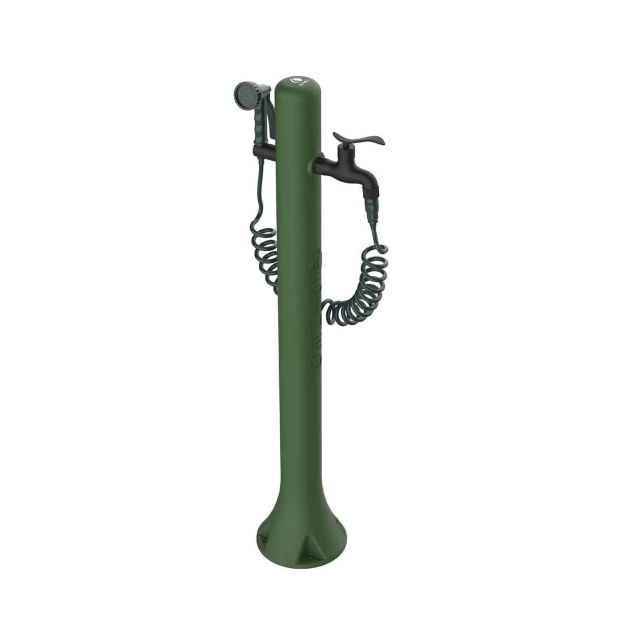 Fontana Per Esterno Con Pistola a Spruzzo e Supporto Metallico Sined "Acqua Pro" Verde - Dabicasa
