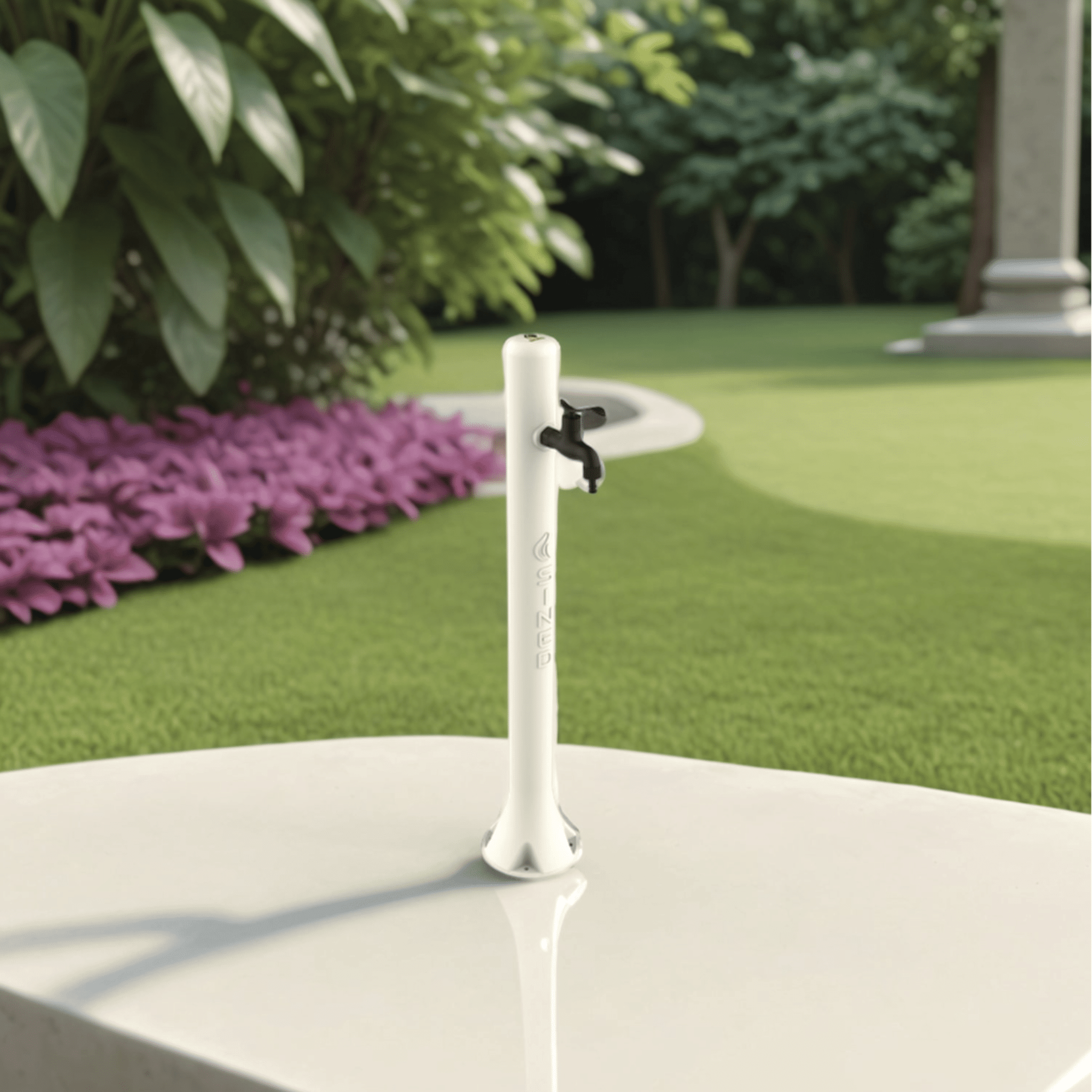 Fontana Per Esterno Con Rubinetto Sined "Acqua" Bianco - Dabicasa