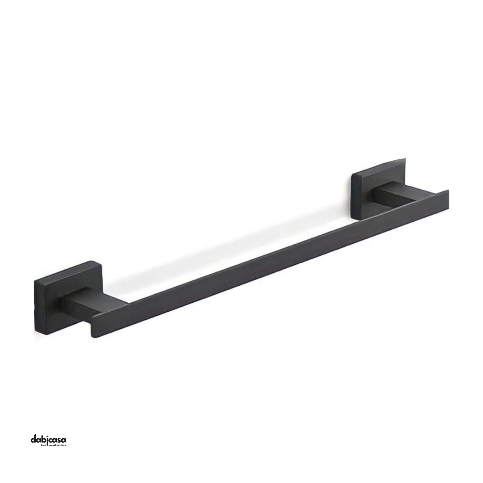 Gedy "Atena" Portasalviette 45 Cm A Muro Acciaio Inox Nero Opaco - Dabicasa