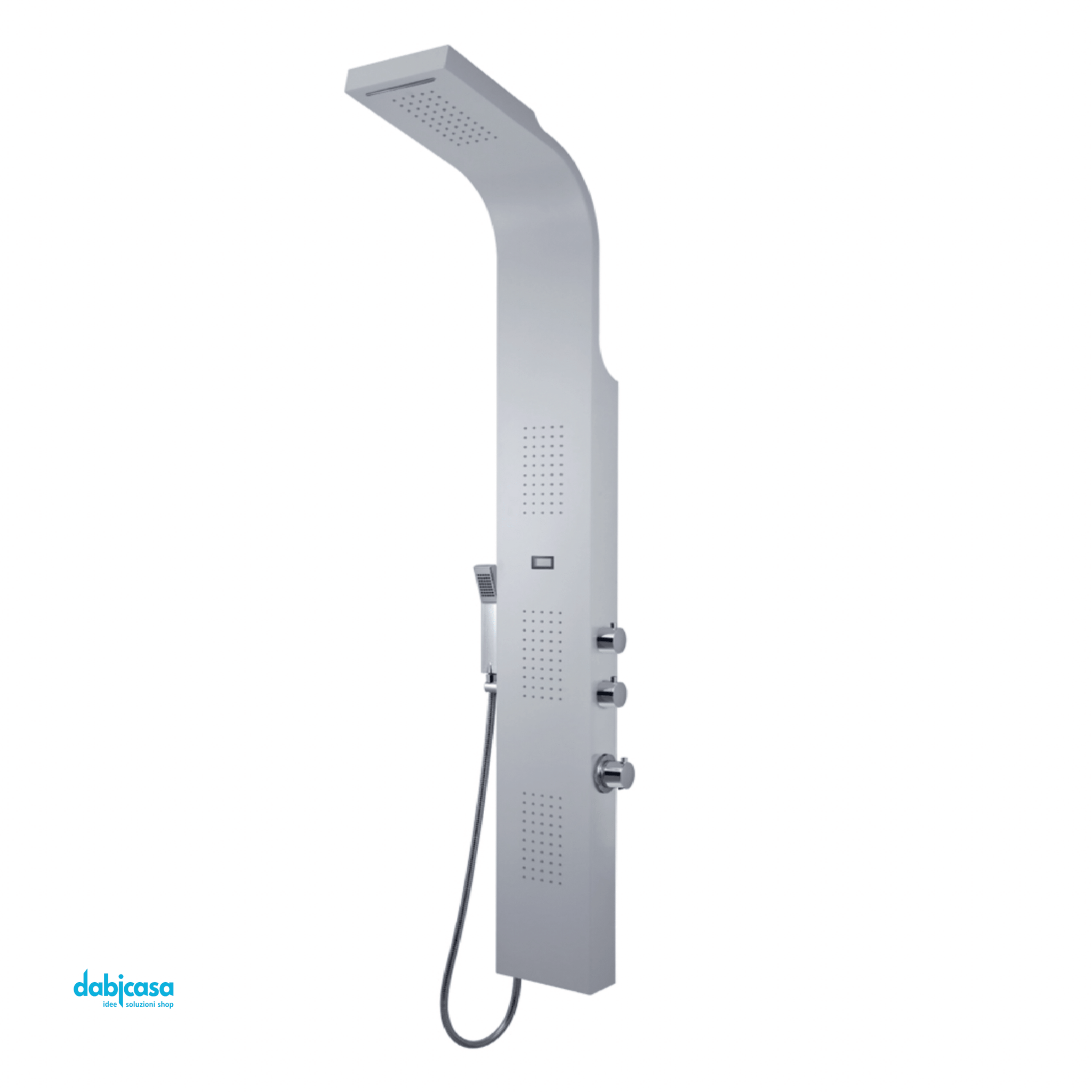 Gedy Colonna Doccia Multifunzionale "SPA 00" C/Miscelatore Termostatico Da 167 Cm Finitura Bianco - Dabicasa