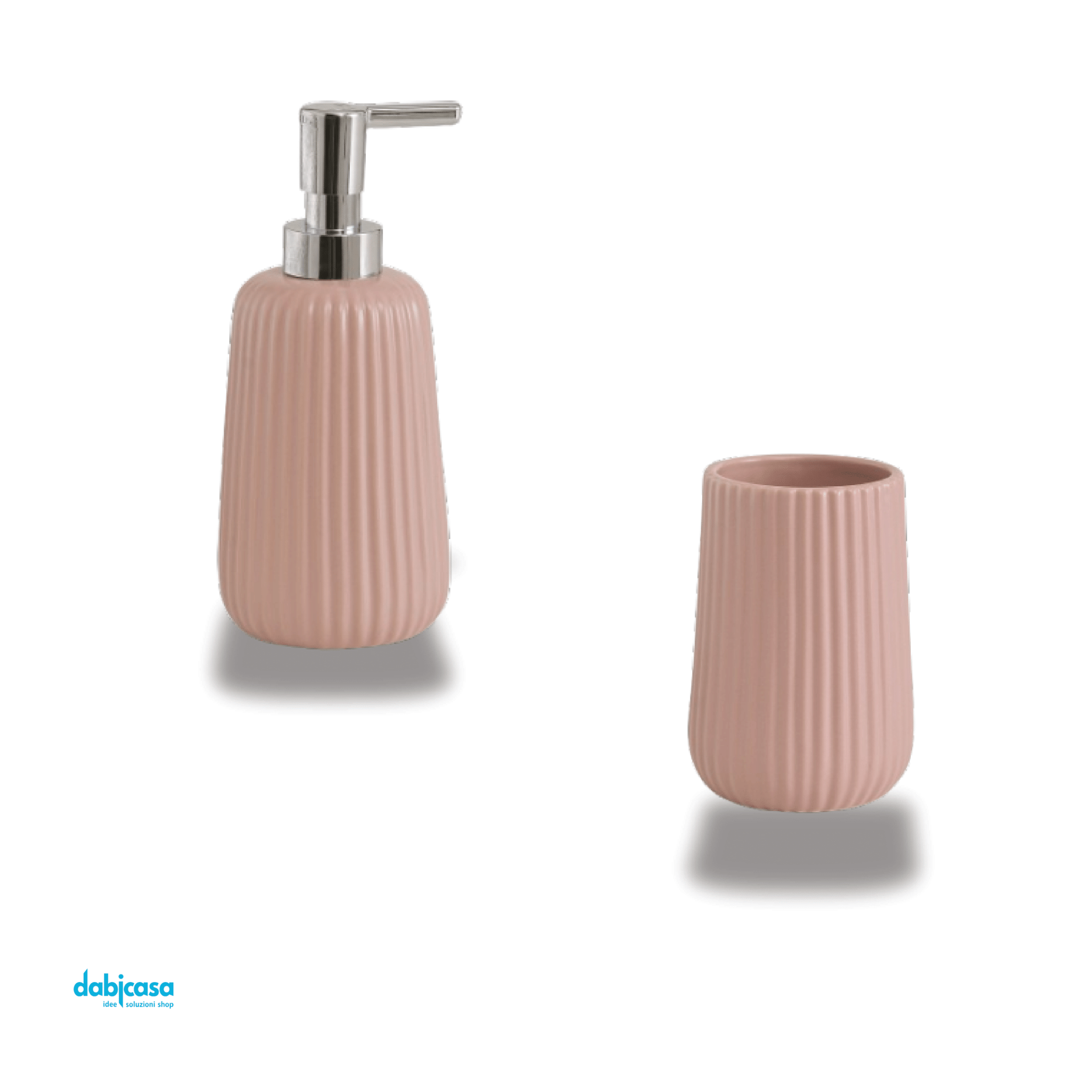 Gedy "Marika" Set Accessori Da Bagno 2 Pezzi Finitura Rosa - Dabicasa