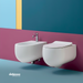 Kerasan "Flo 54" coppia di sanitari sospesi filo parete bianco lucido freeshipping - Dabicasa
