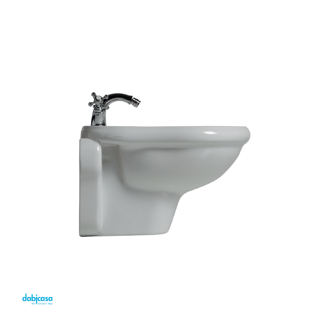 Kerasan "Retrò" Bidet Sospeso Monoforo Bianco Lucido - Dabicasa