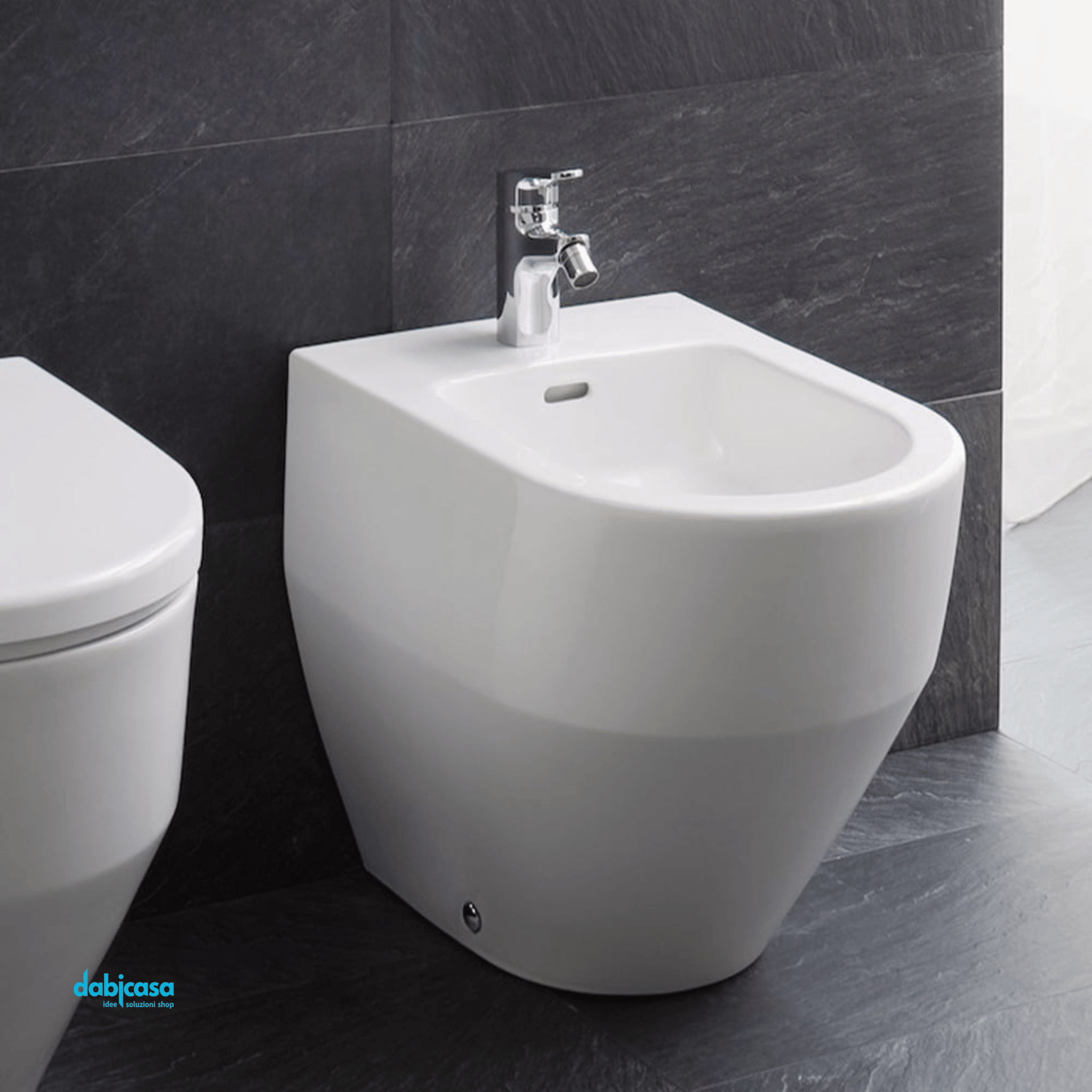 Laufen Jika "Pro" Bidet Da Terra filo parete bianco lucido - Dabicasa