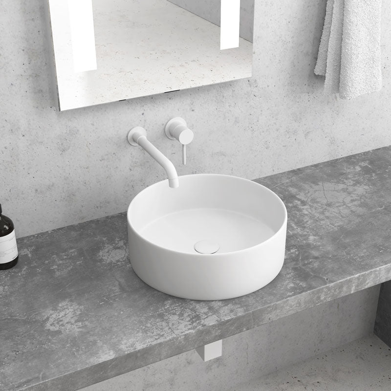 Lavabo D'Appoggio 35 Cm Karag Bianco Opaco - Dabicasa