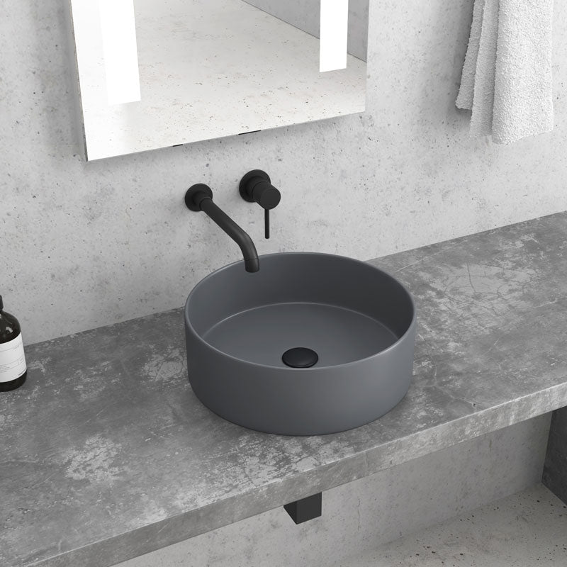 Lavabo D'Appoggio 35 Cm Karag Grey Opaco - Dabicasa