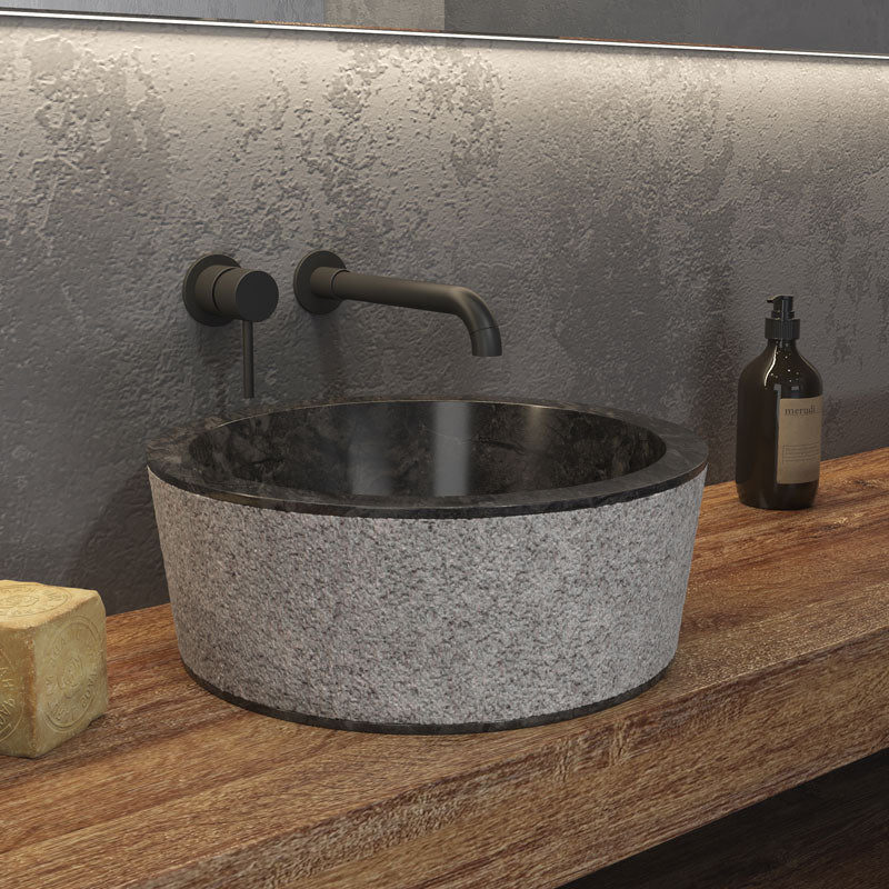Lavabo D'Appoggio 40 Cm Karag "Timur" Nero - Dabicasa