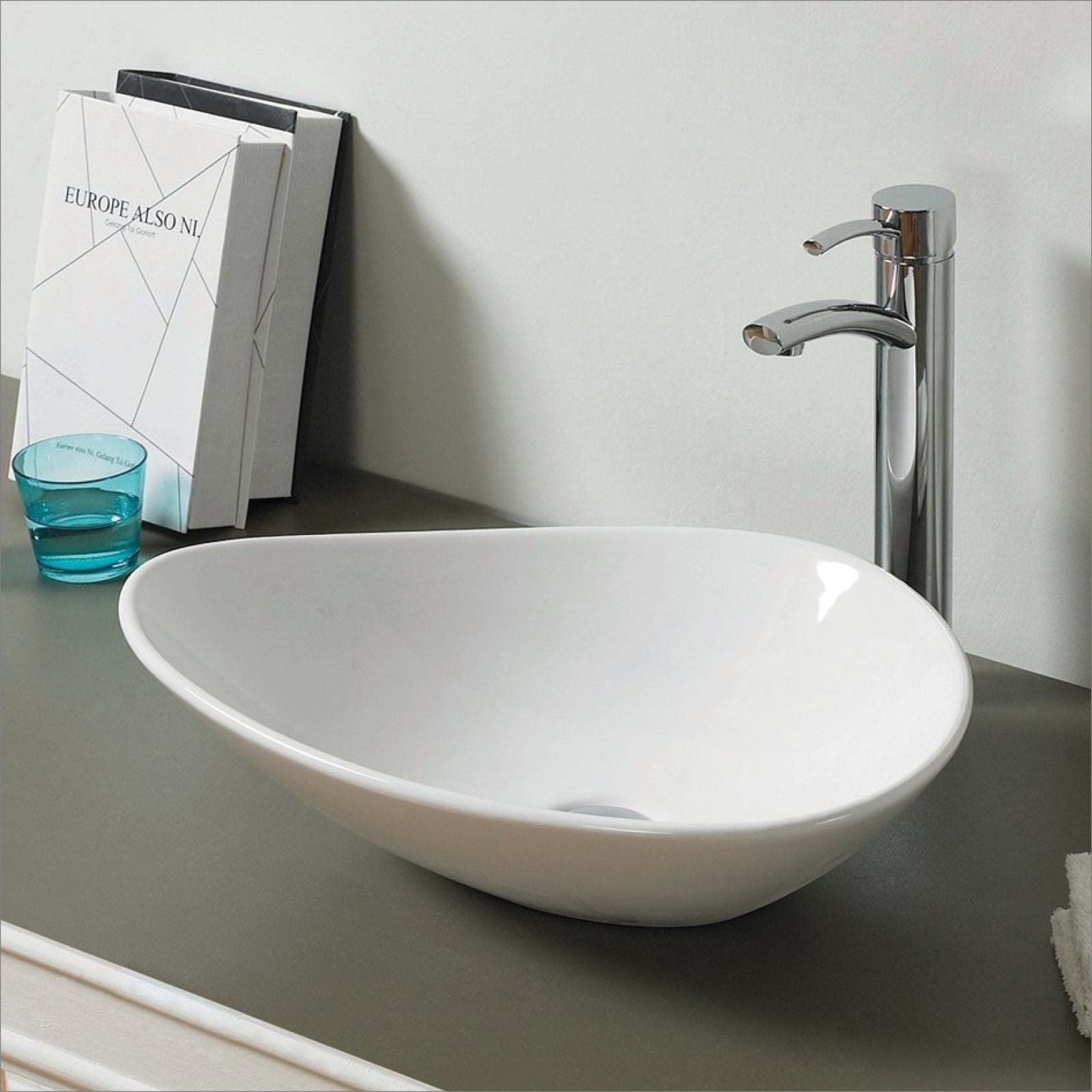 Lababo Rules Lavabo D'Appoggio 53x41,5 Cm Rubicer