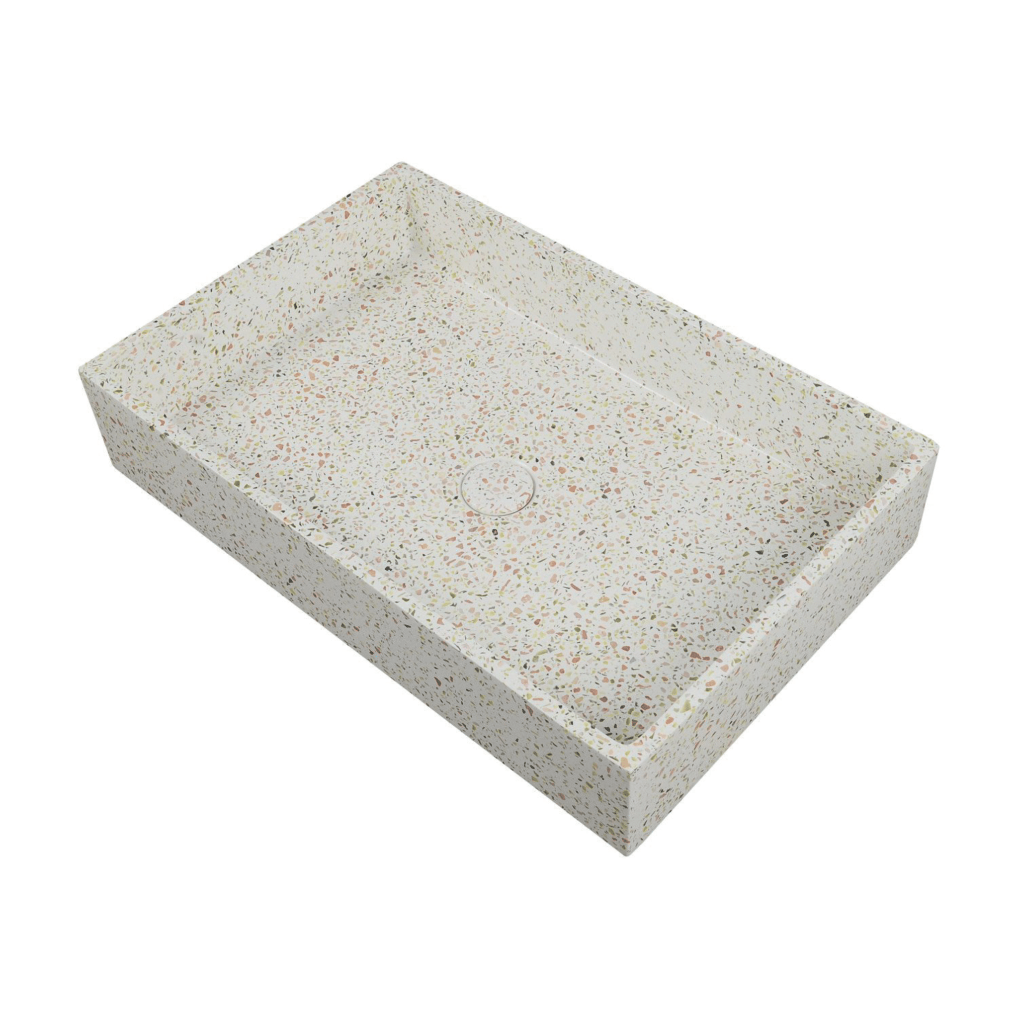 Lavabo D'Appoggio "Dion" Da 60x39 cm Finitura Fruitcake C/Piletta Di Scarico Inclusa - Dabicasa