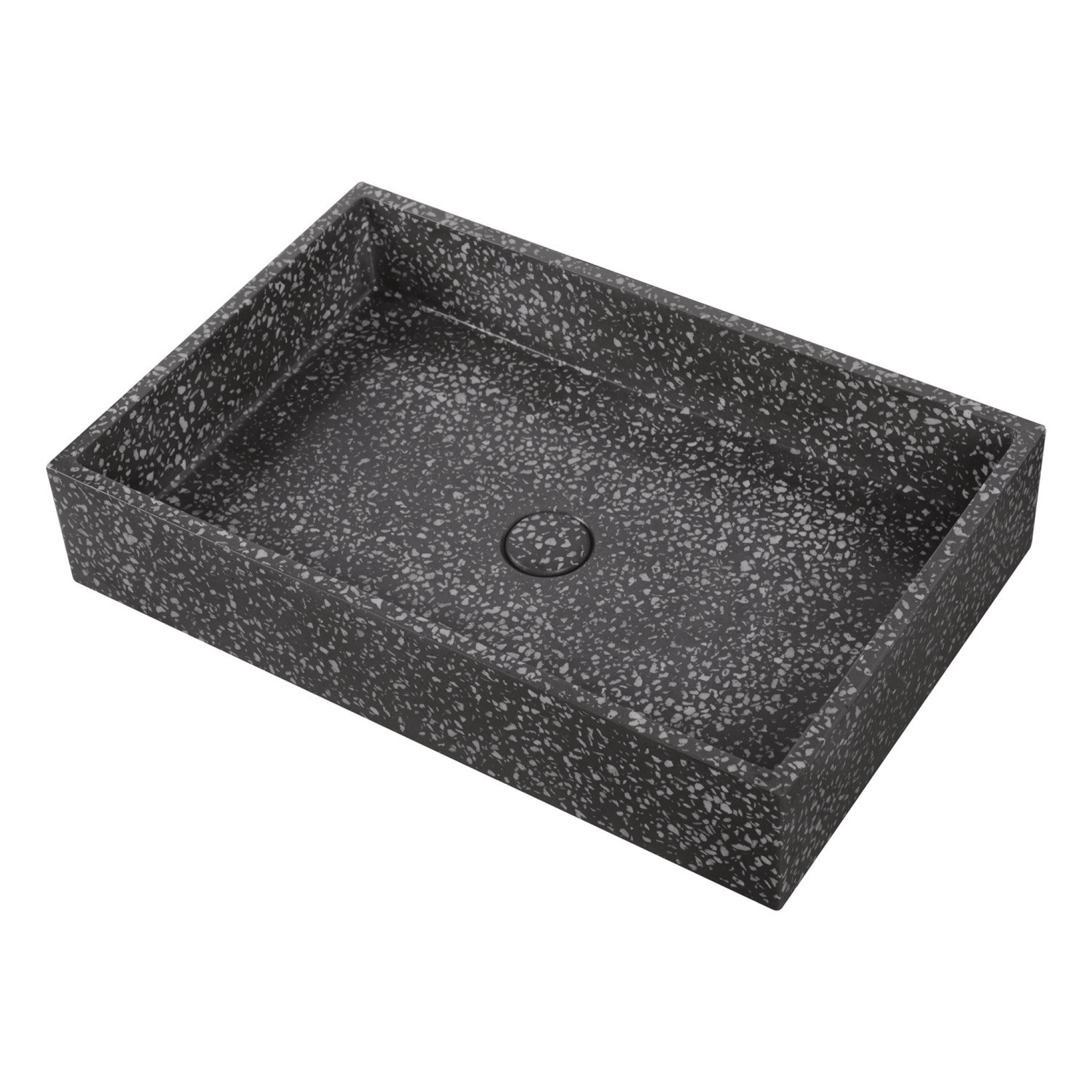 Lavabo D'Appoggio "Dion" Da 60x39 cm Finitura Volcano C/Piletta Di Scarico Inclusa - Dabicasa