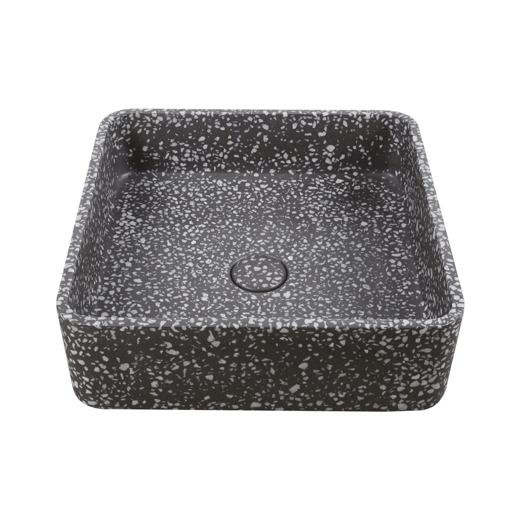 Lavabo D'Appoggio "Ira" Da 39x39 cm Finitura Volcano C/Piletta Di Scarico Inclusa - Dabicasa