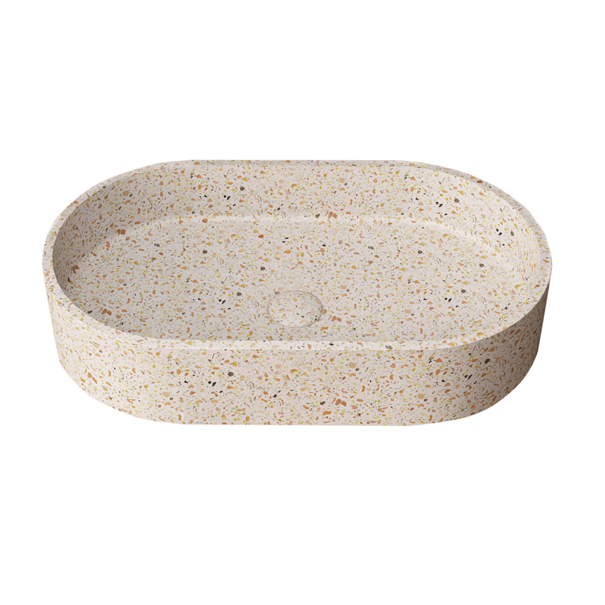 Lavabo D'Appoggio "Linus" Da 60x35 cm Finitura Fruitcake C/Piletta Di Scarico Inclusa - Dabicasa