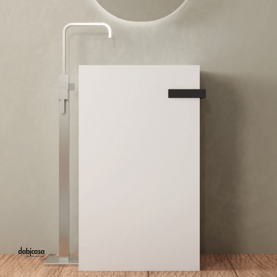 Lavabo Freestanding "Bajo" In ArtStone Finitura Bianco Opaco - Dabicasa