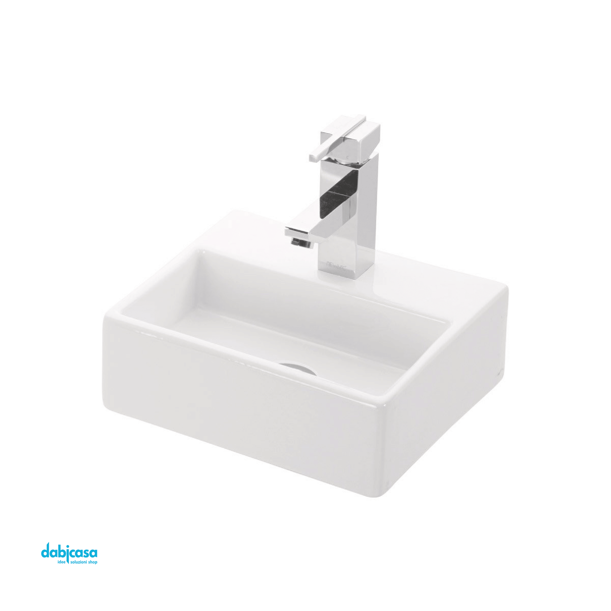 Lavabo Sospeso "Daphne" Da 33x28 Cm Finitura Bianco Lucido - Dabicasa